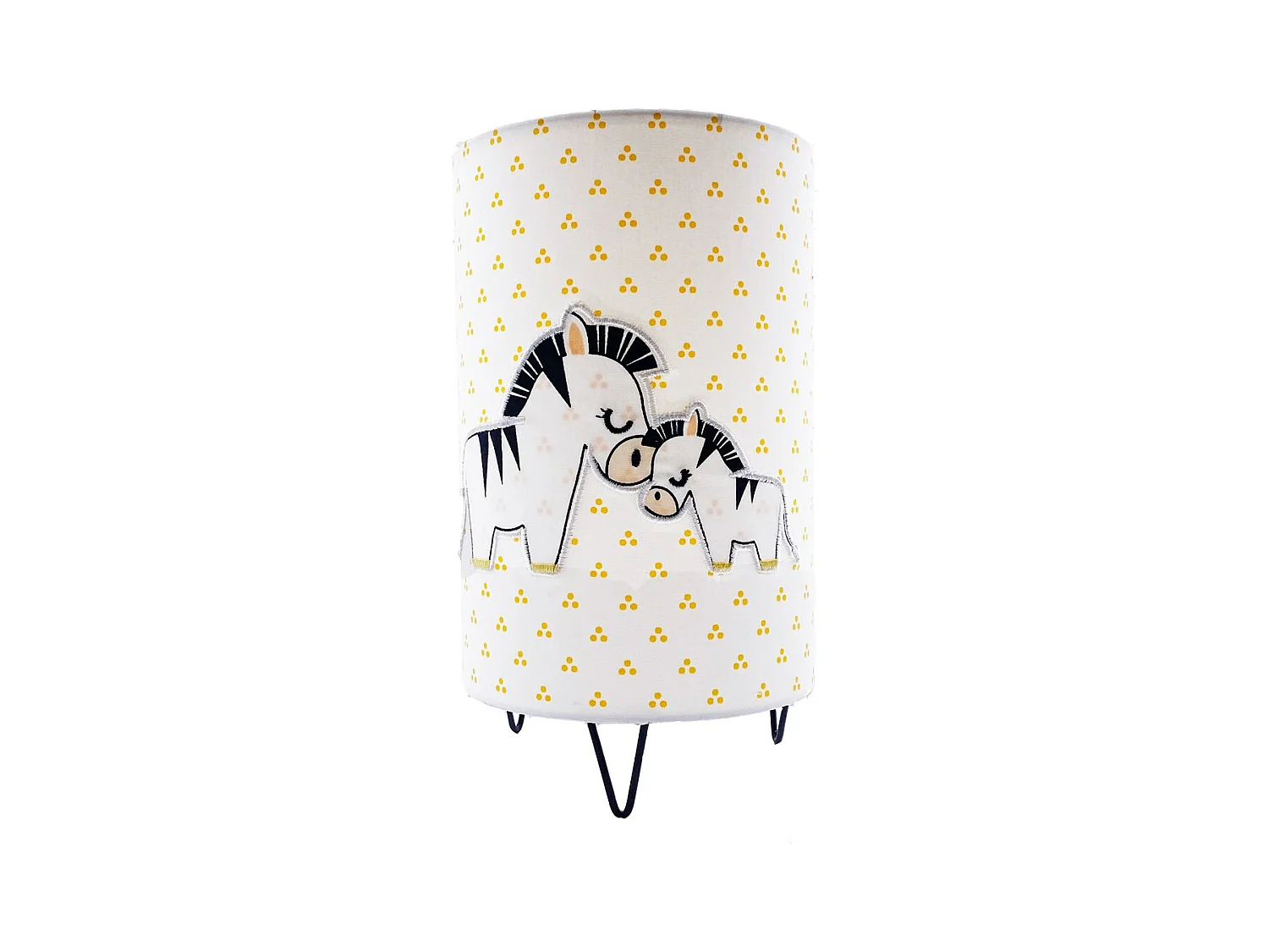 Luminaire en coton blanc PLUCHE ET POMPON - Sauthon