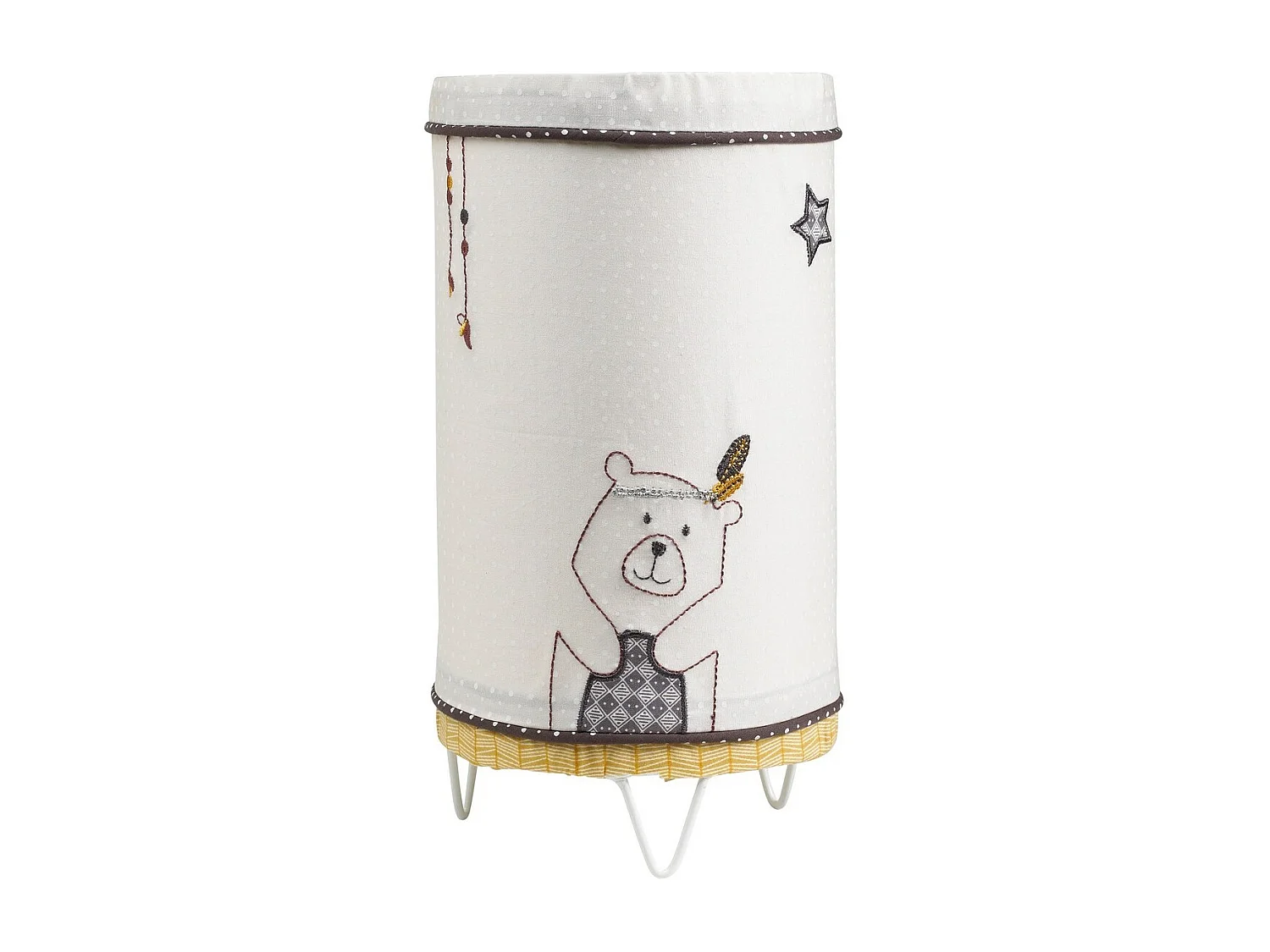 Luminaire enfant à poser en coton beige TIMOUKI - Sauthon