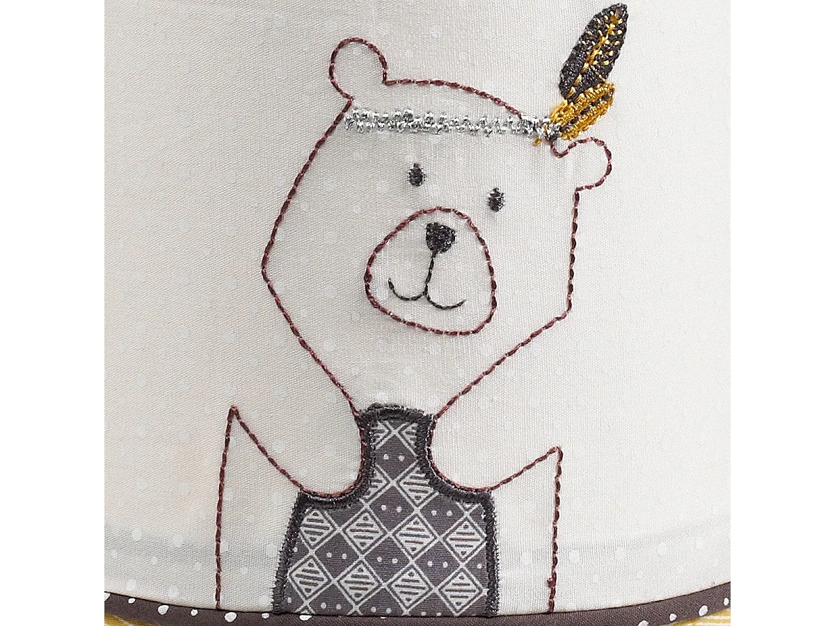 Luminaire enfant à poser en coton beige TIMOUKI - Sauthon