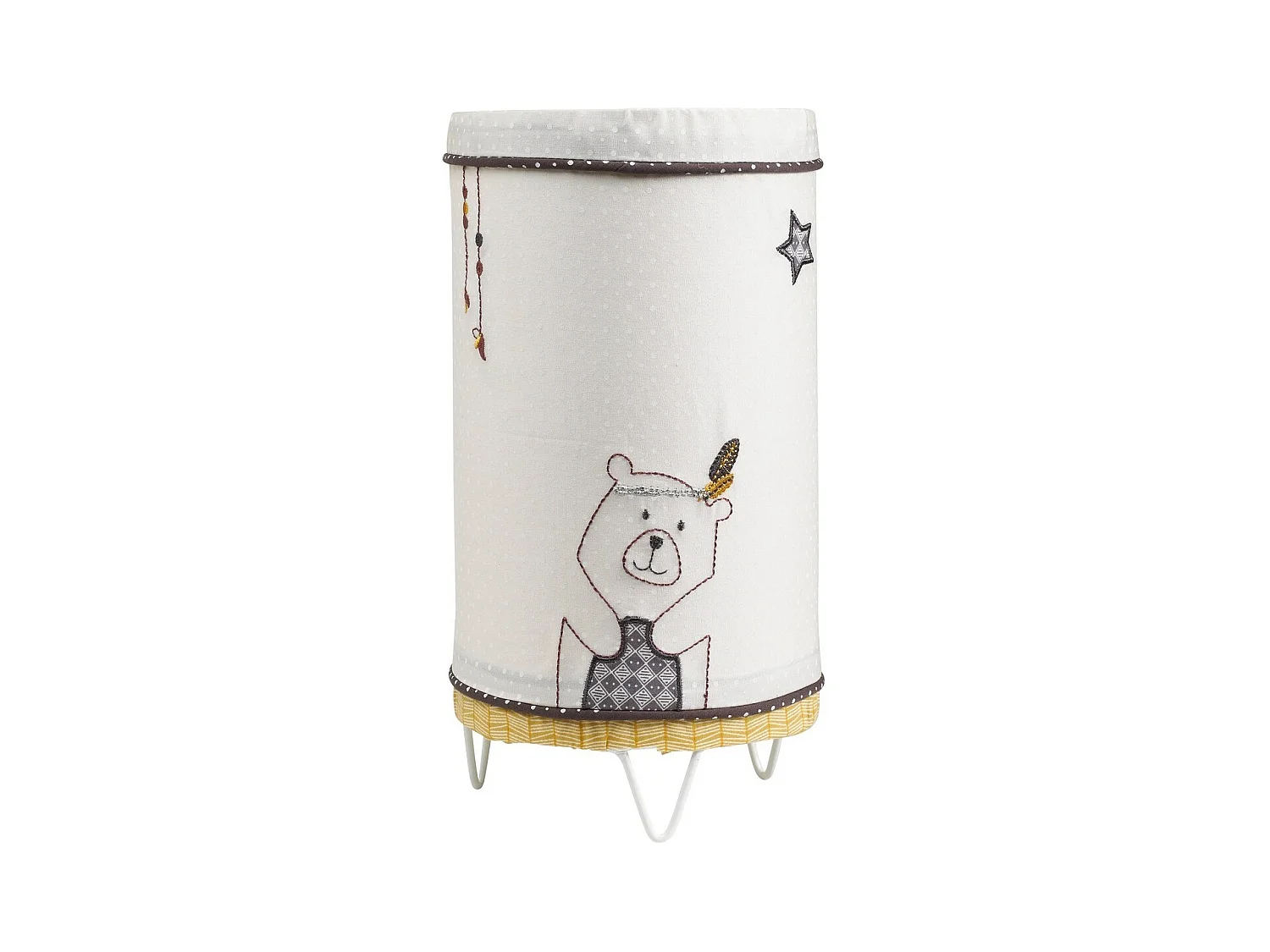 Luminaire enfant à poser en coton beige TIMOUKI - Sauthon