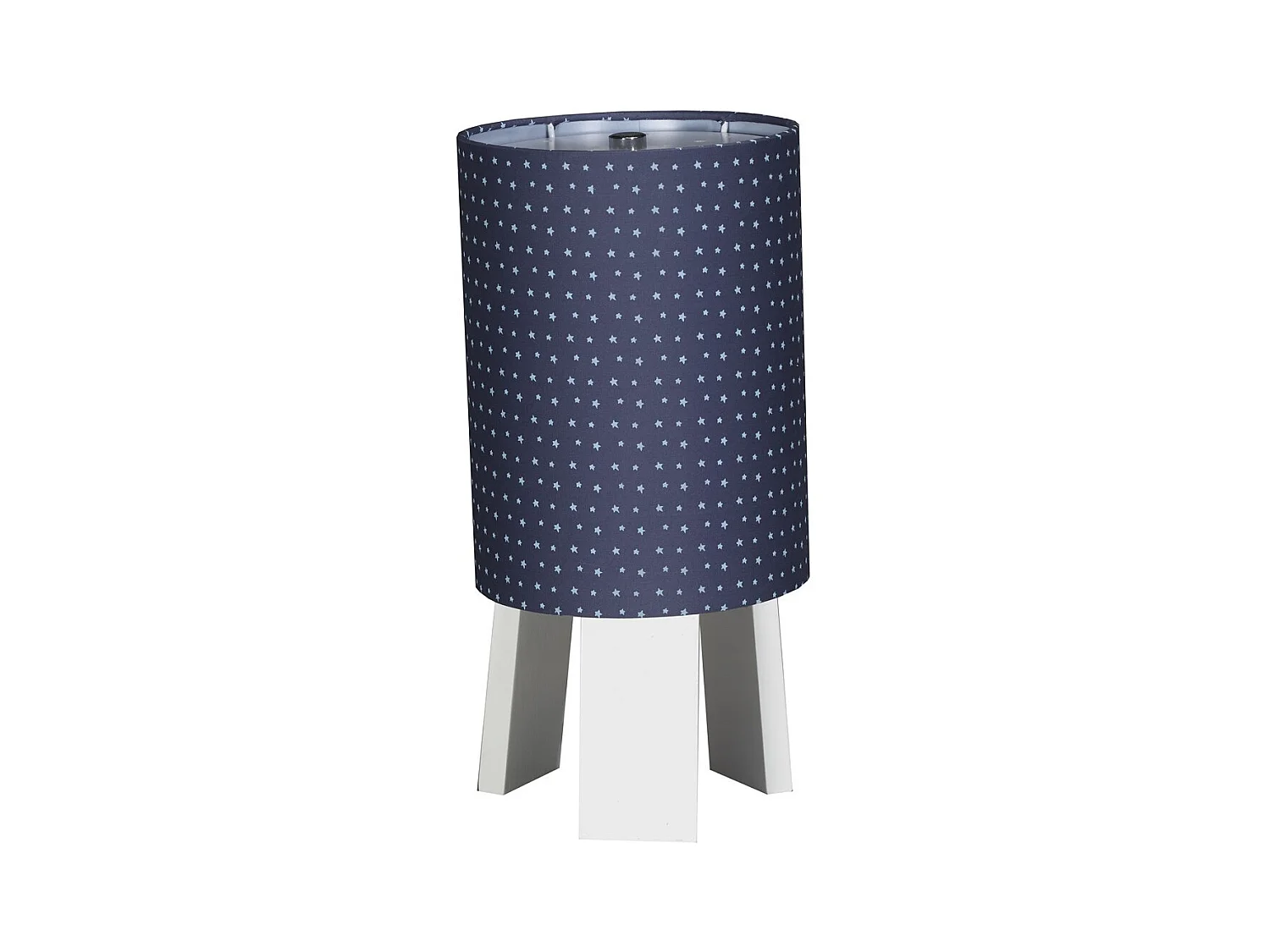 Lampe de chevet avec pied en coton Bleu MERLIN - Sauthon