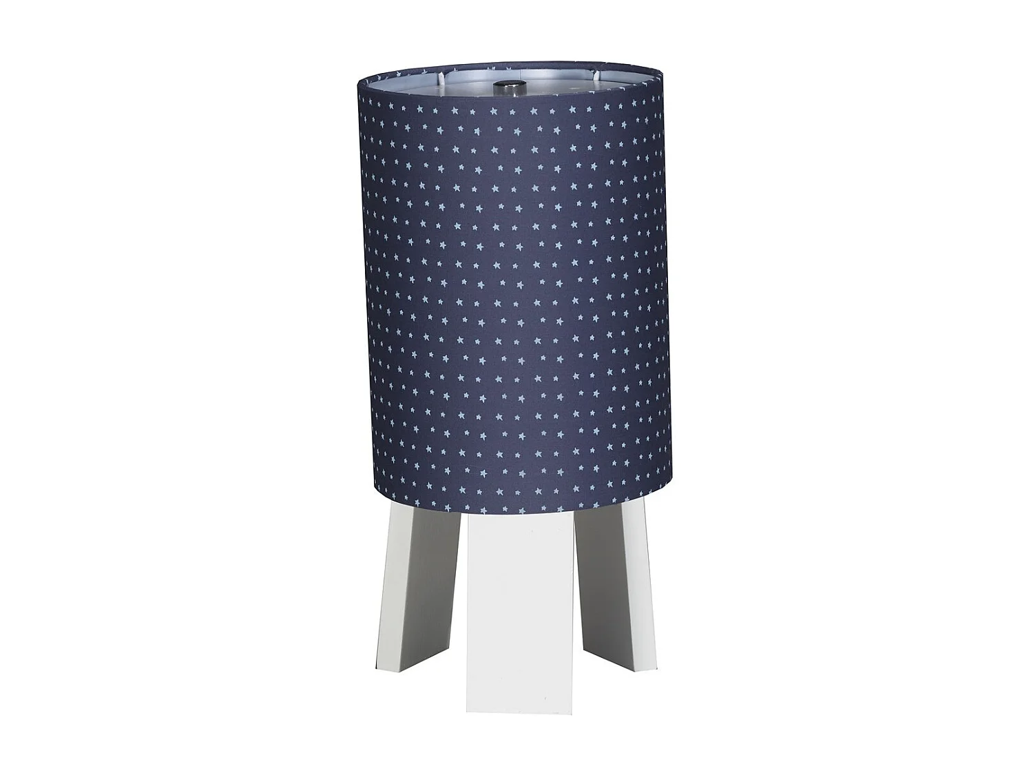 Lampe de chevet avec pied en coton Bleu MERLIN - Sauthon