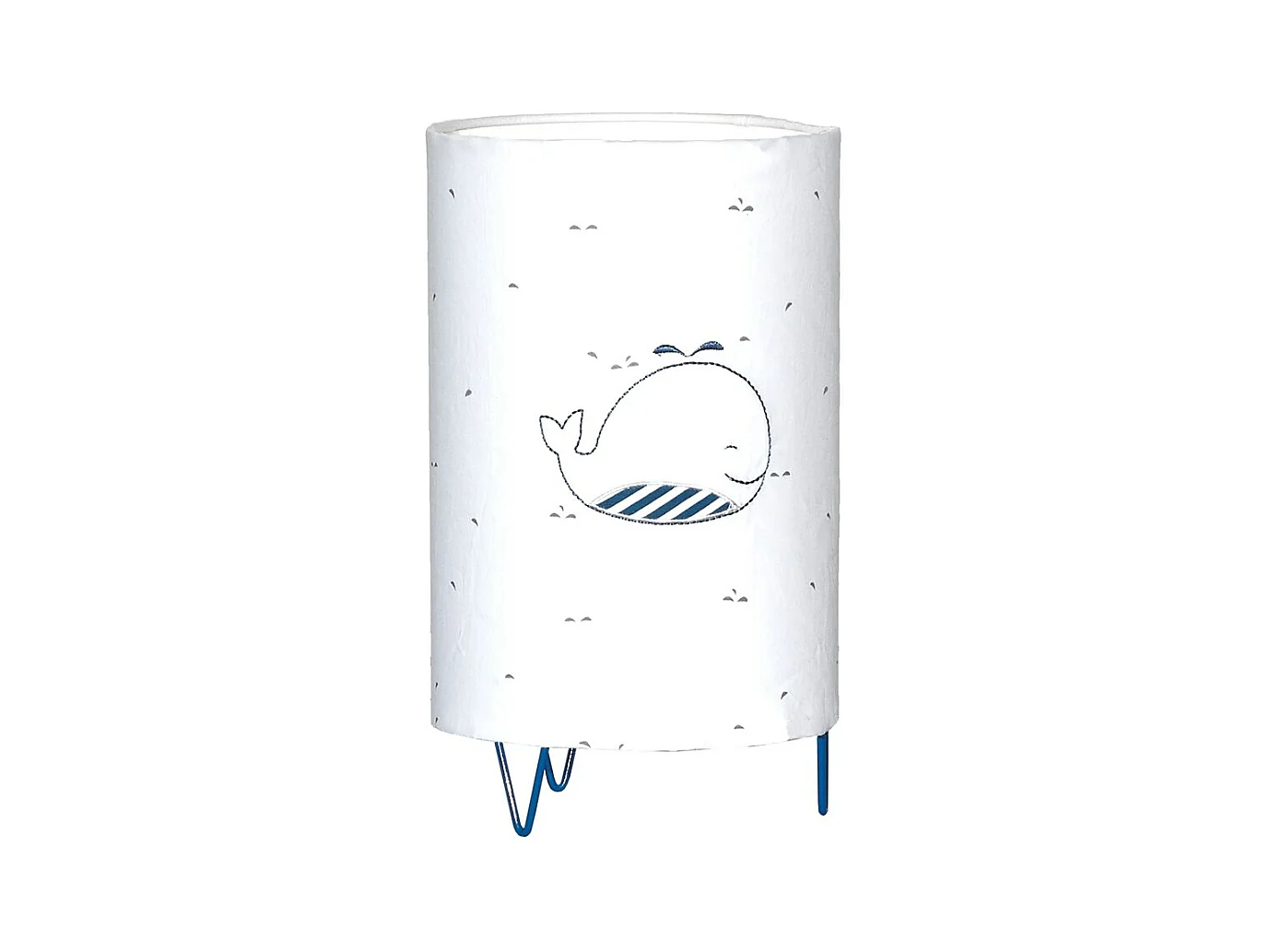 Luminaire en coton blanc BLUE BALEINE - Sauthon