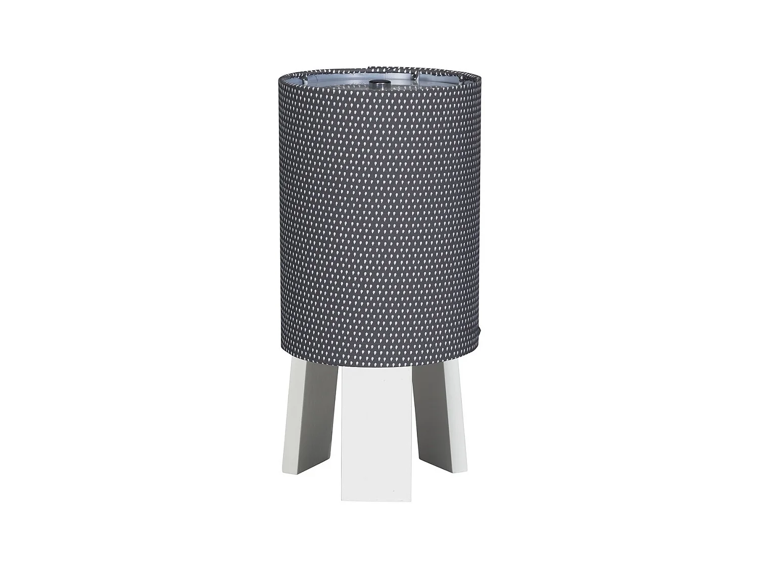 Lampe de chevet avec pied en coton gris BABYFAN - Sauthon