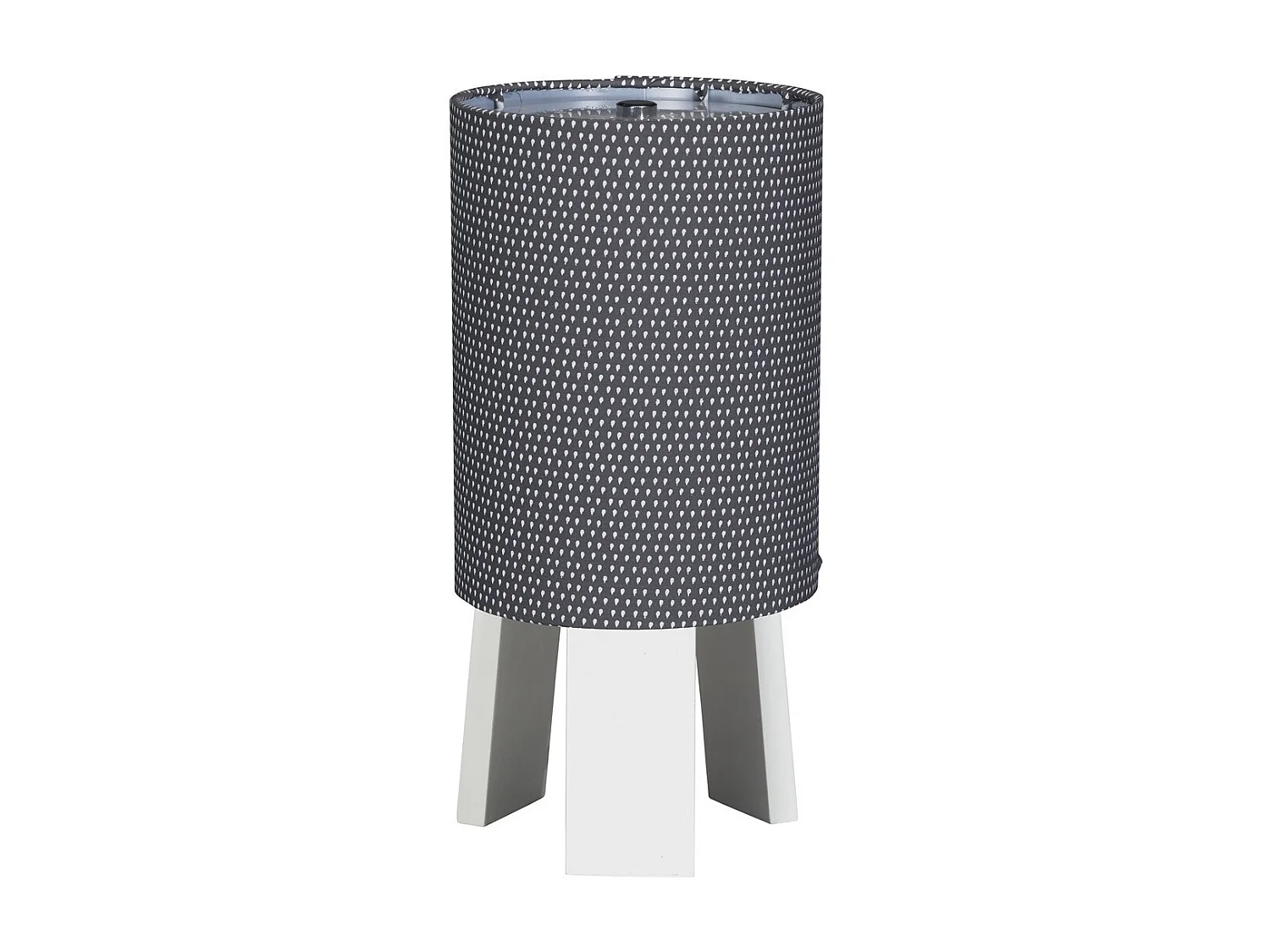 Lampe de chevet avec pied en coton gris BABYFAN - Sauthon