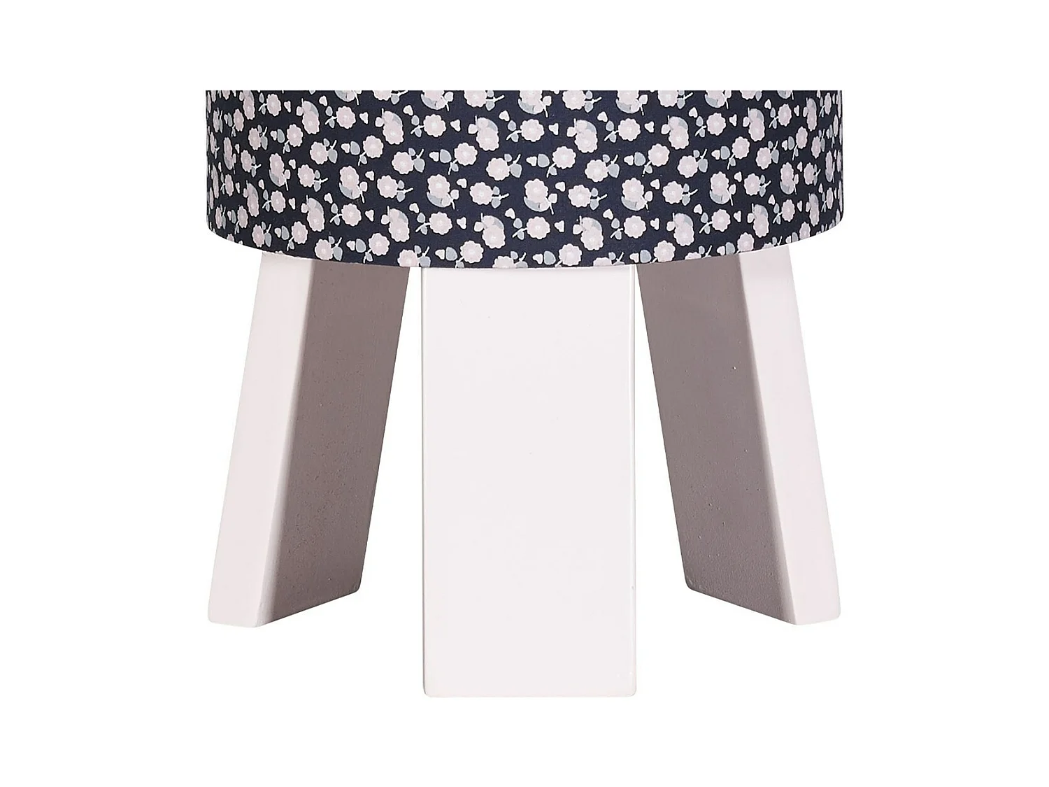 Lámpara de mesilla con base de algodón Azul marino