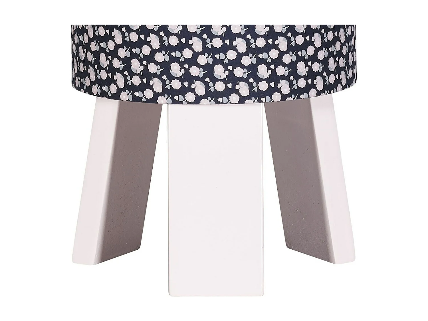 Lampe de chevet avec pied en coton Bleu marine MISS FLEUR DE LUNE - Sauthon