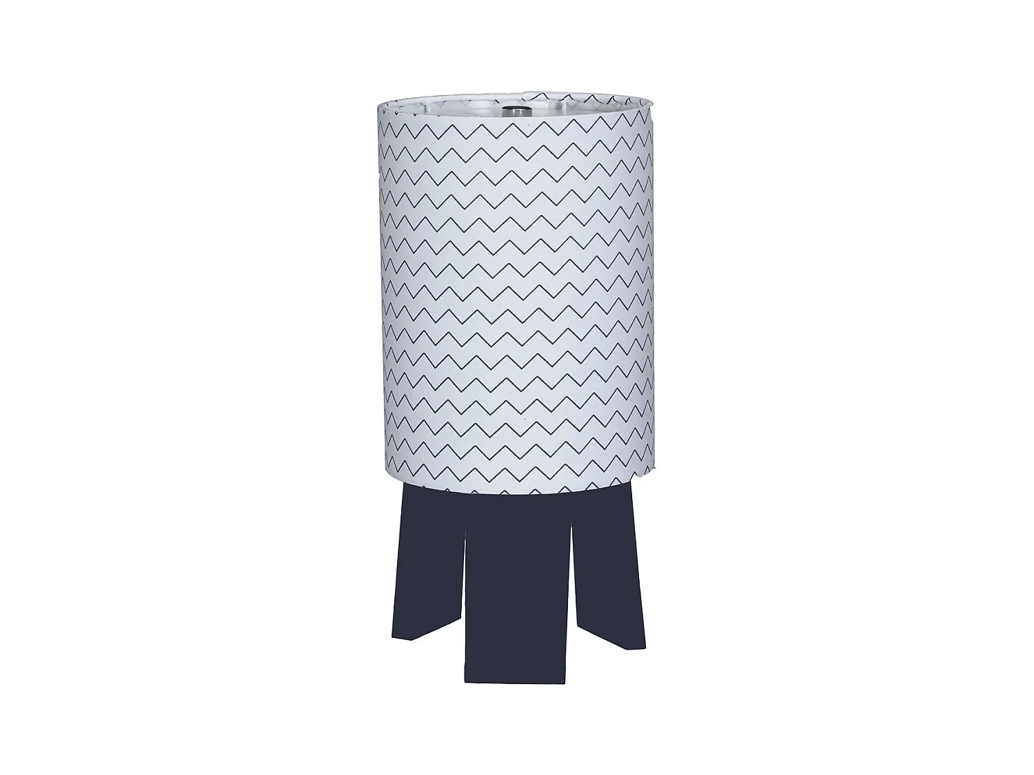 Lampe de chevet avec pied en coton blanc HELLO - Sauthon