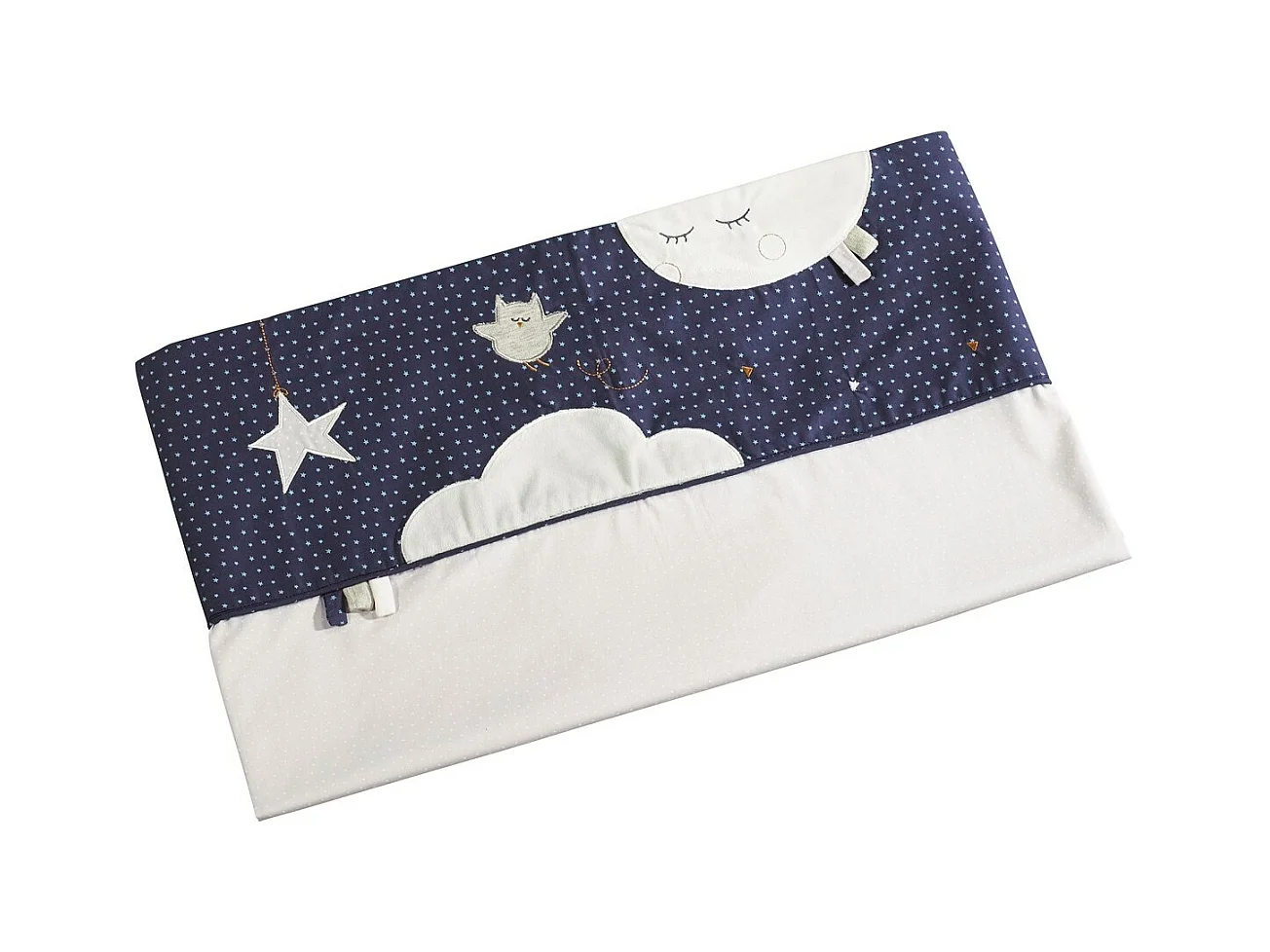 Set di lenzuola per neonato 190x140cm e federe in cotone blu