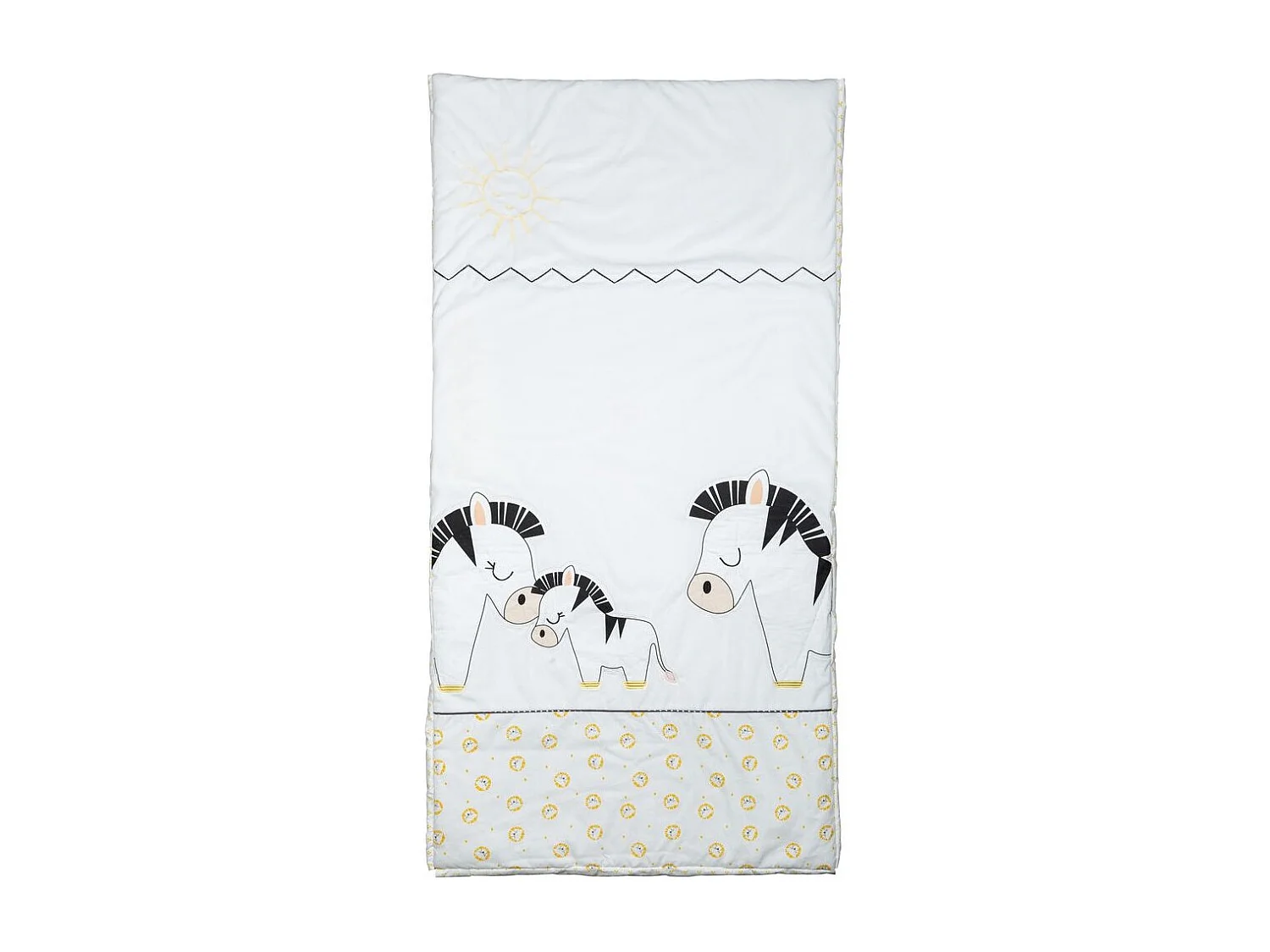 Edredon lit bébé en coton PLUCHE ET POMPON - Sauthon