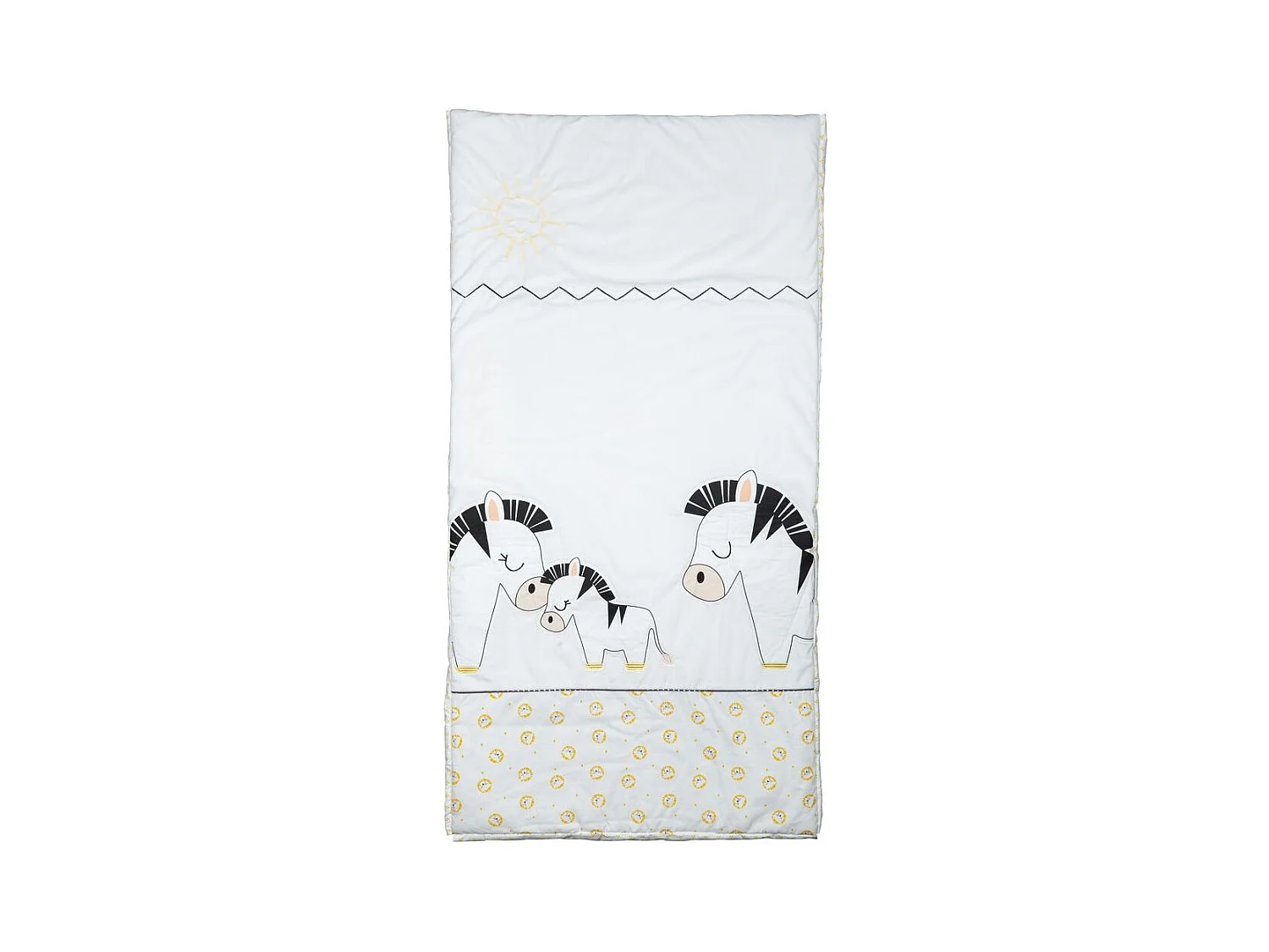 Edredon lit bébé en coton PLUCHE ET POMPON - Sauthon