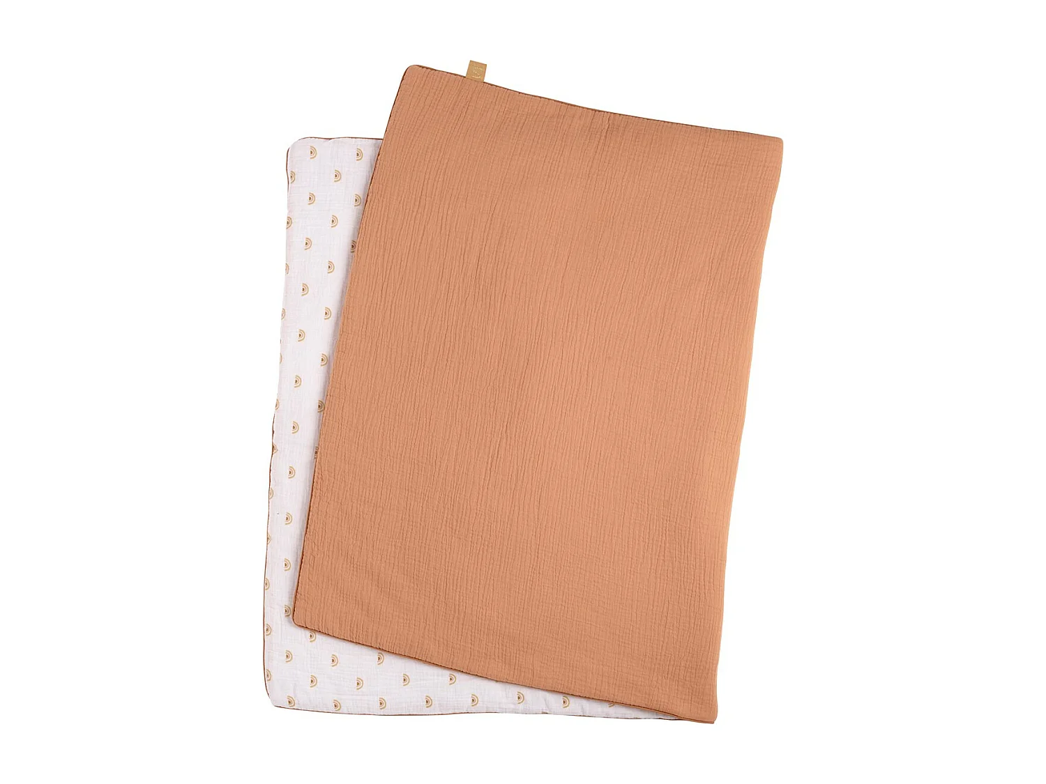 Couvre lit bébé 90x140 cm en coton blanc SUNLIGHT - Sauthon