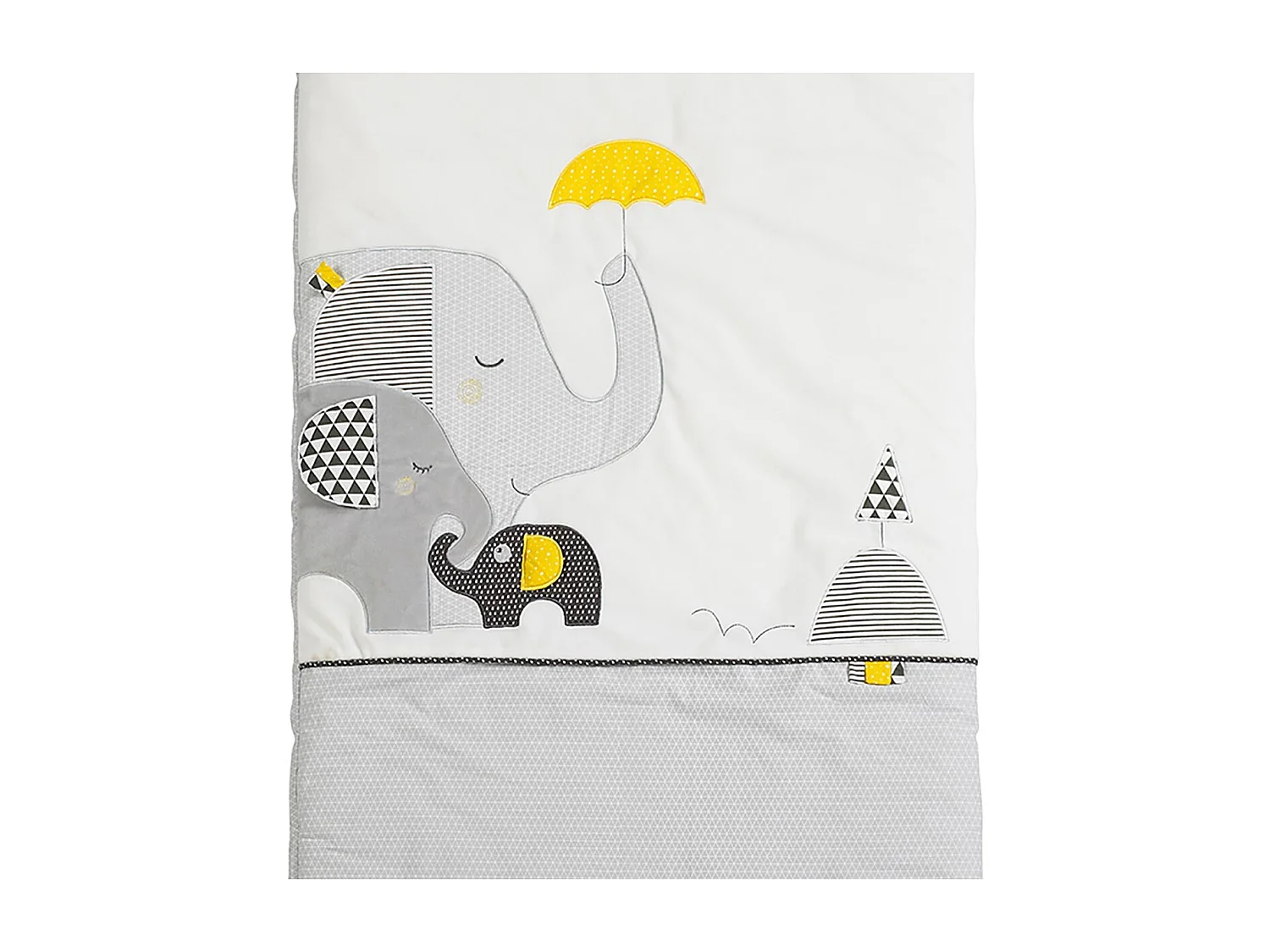 Edredon pour lit bébé en coton gris BABYFAN - Sauthon
