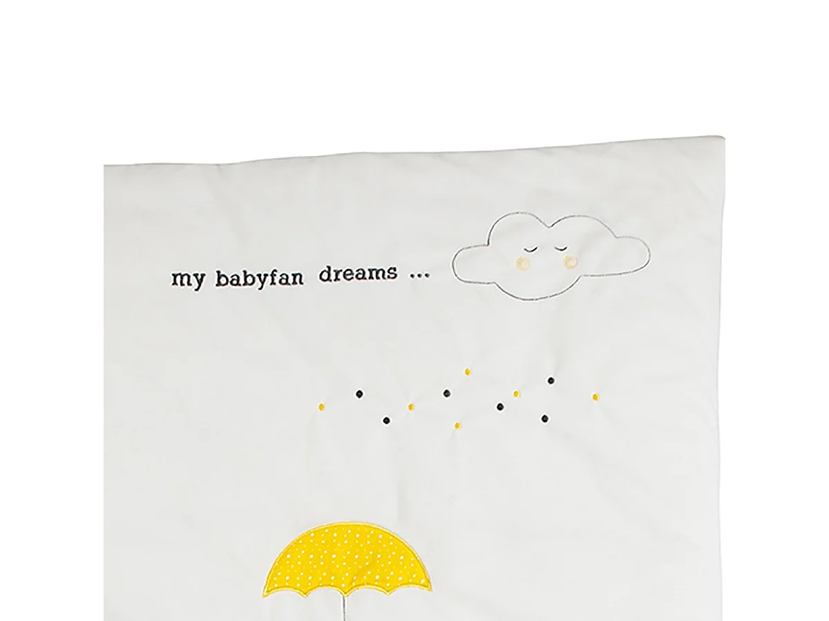 Edredon pour lit bébé en coton gris BABYFAN - Sauthon