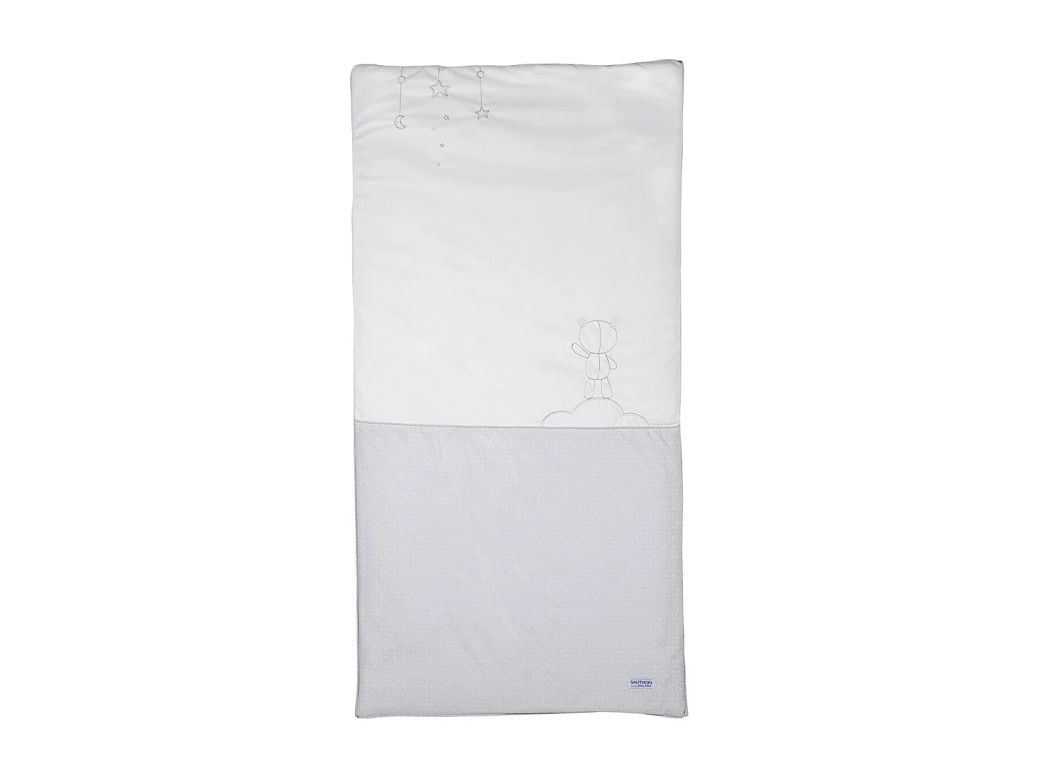 Trapunta in cotone bianco per lettino