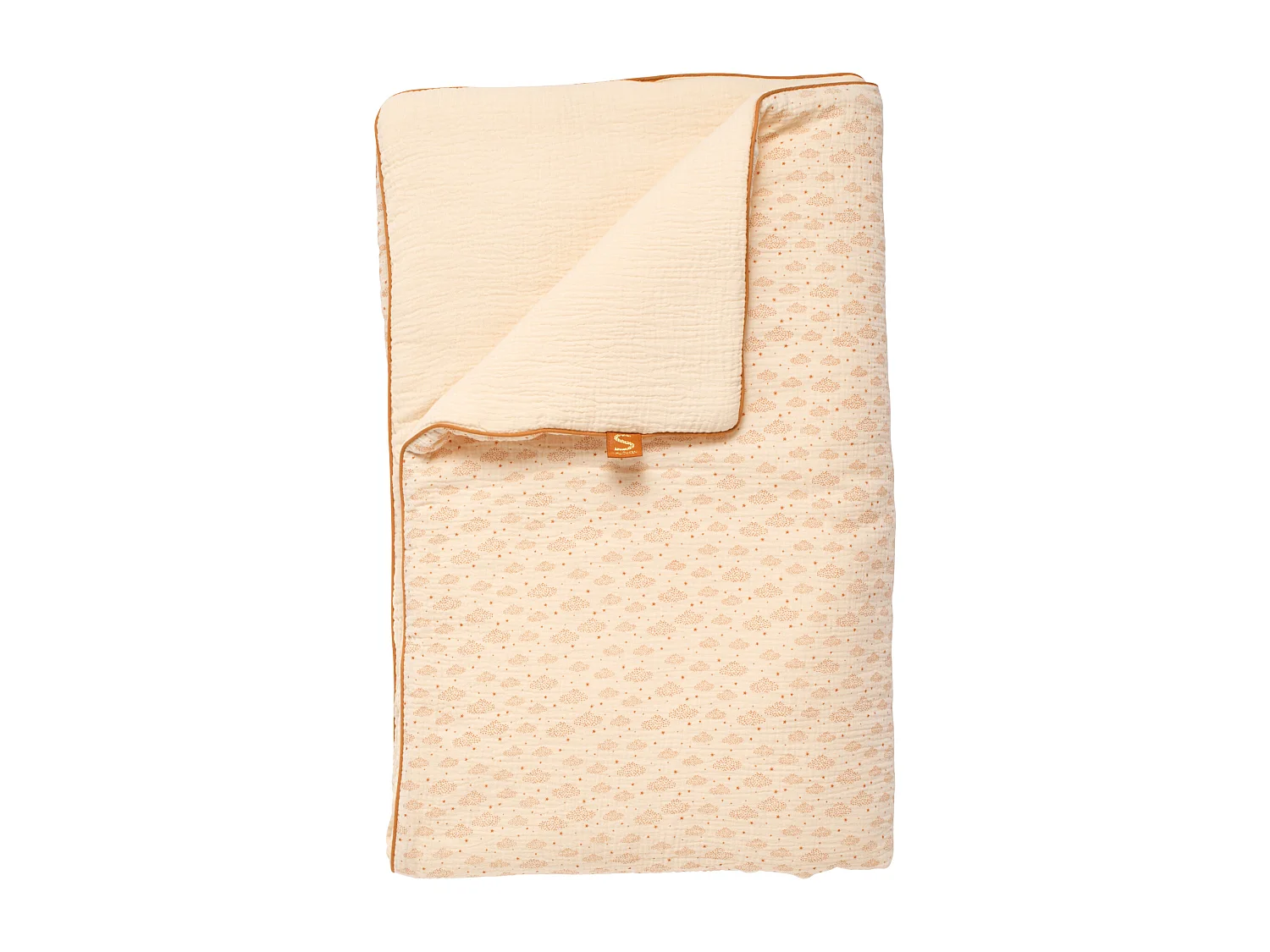 Couvre lit bébé 90x140 cm en double gaze de coton ORSINO - Sauthon