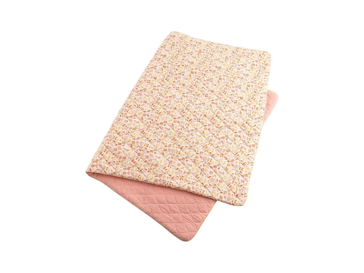 Copertina per culla in cotone rosa