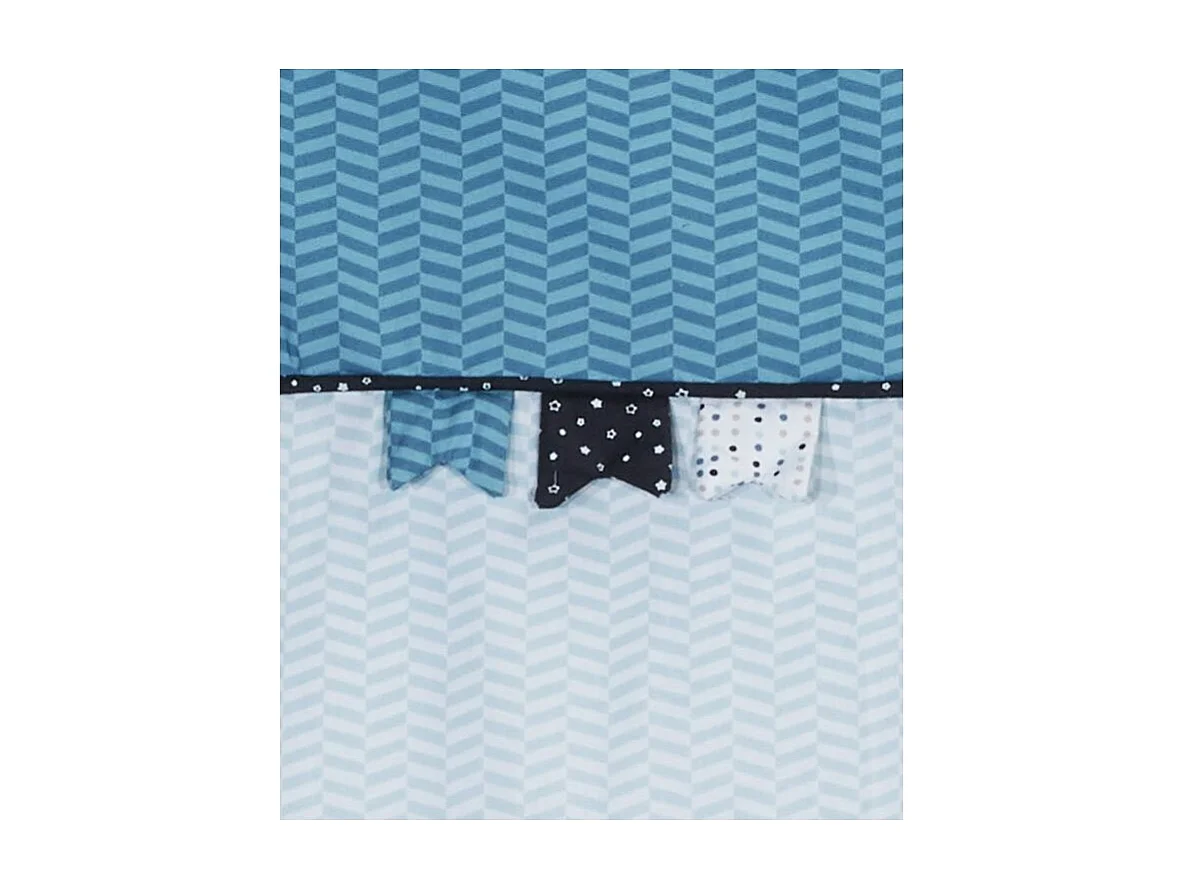 Trapunta per bambini in cotone blu