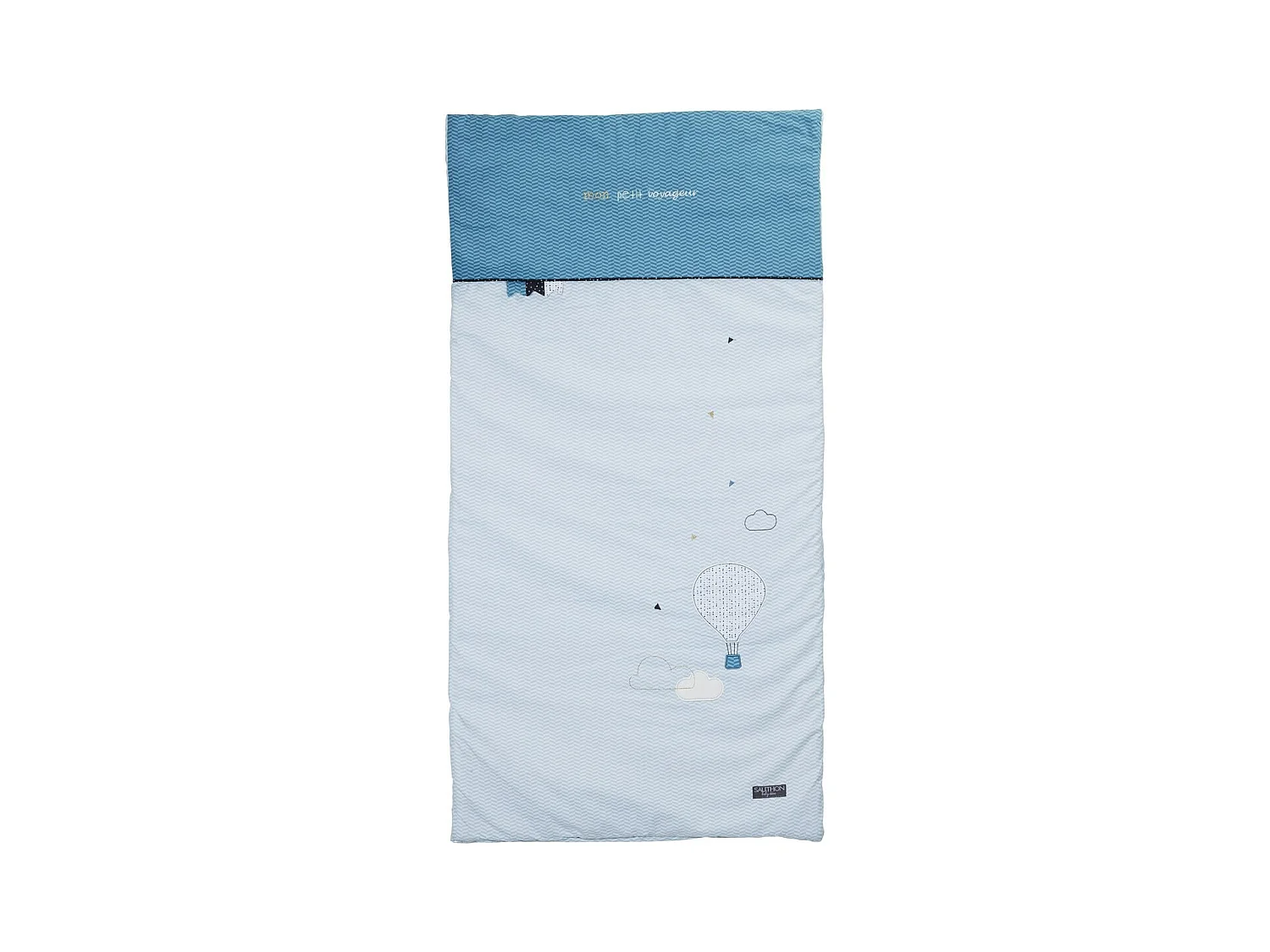 Trapunta per bambini in cotone blu