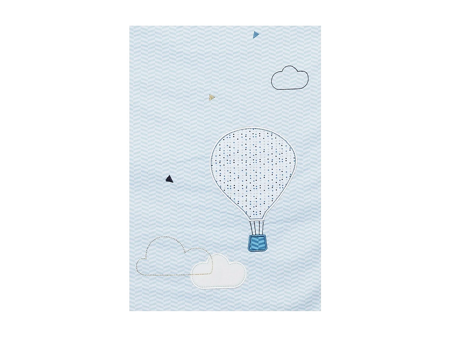 Trapunta per bambini in cotone blu