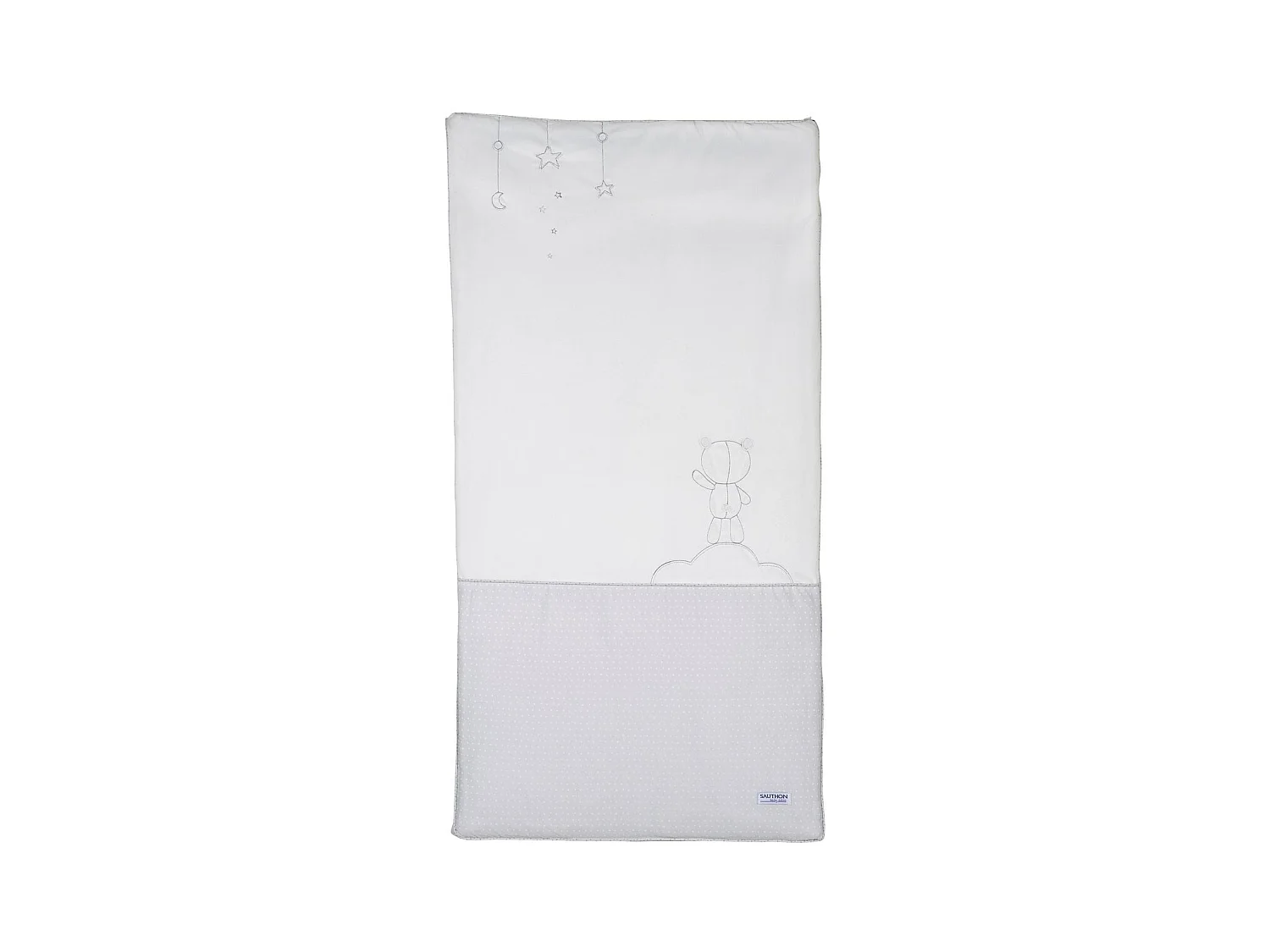 Trapunta in cotone bianco per lettino