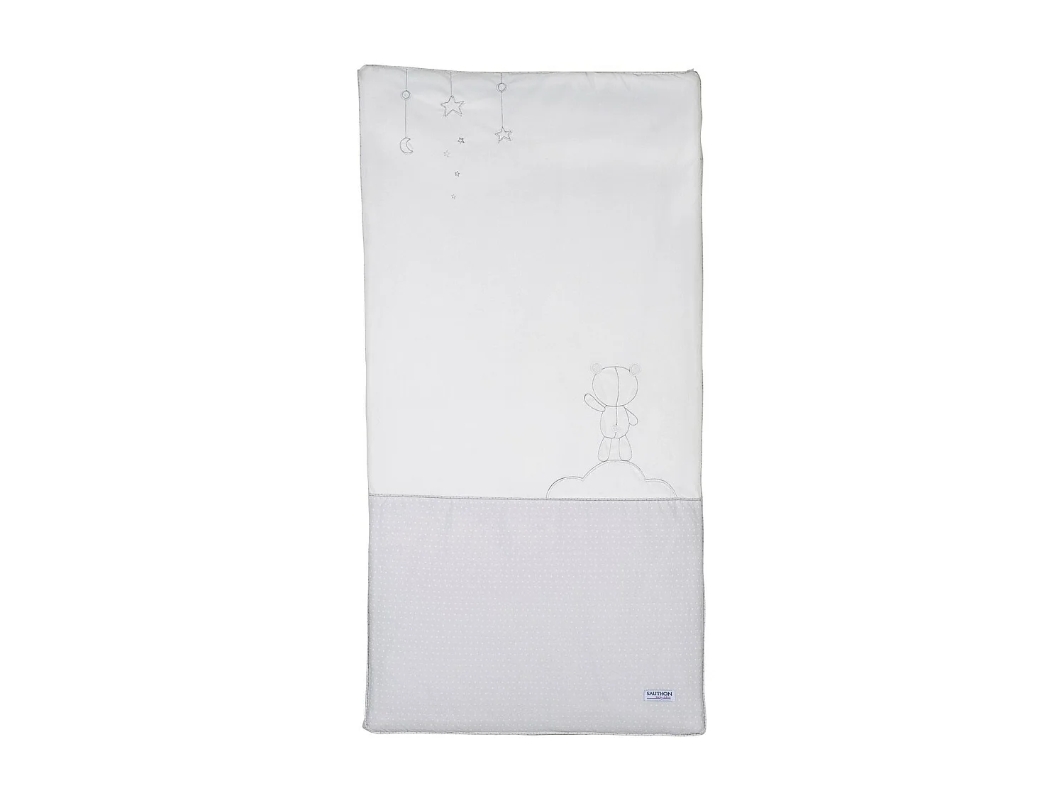 Trapunta in cotone bianco per lettino