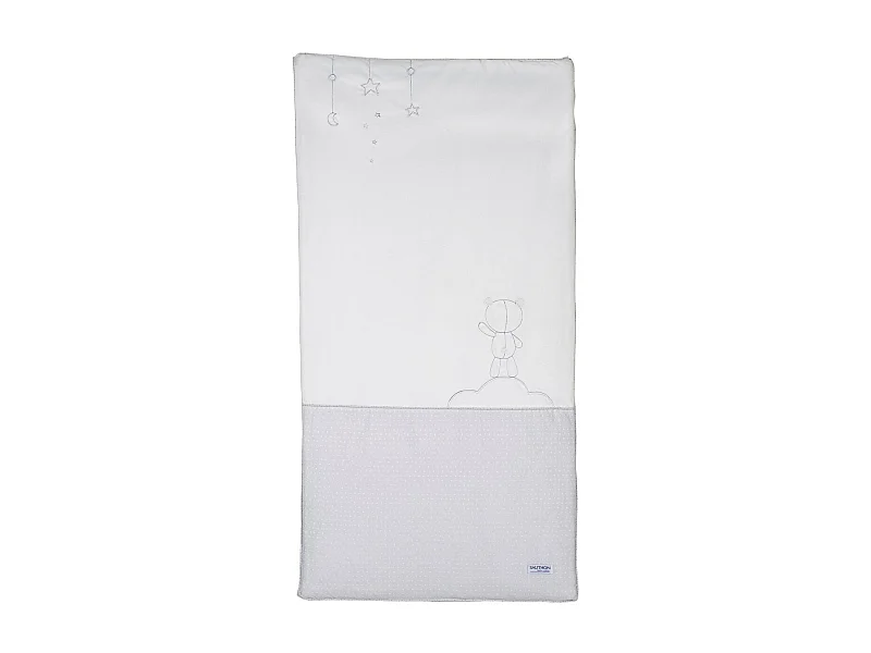 Trapunta in cotone bianco per lettino