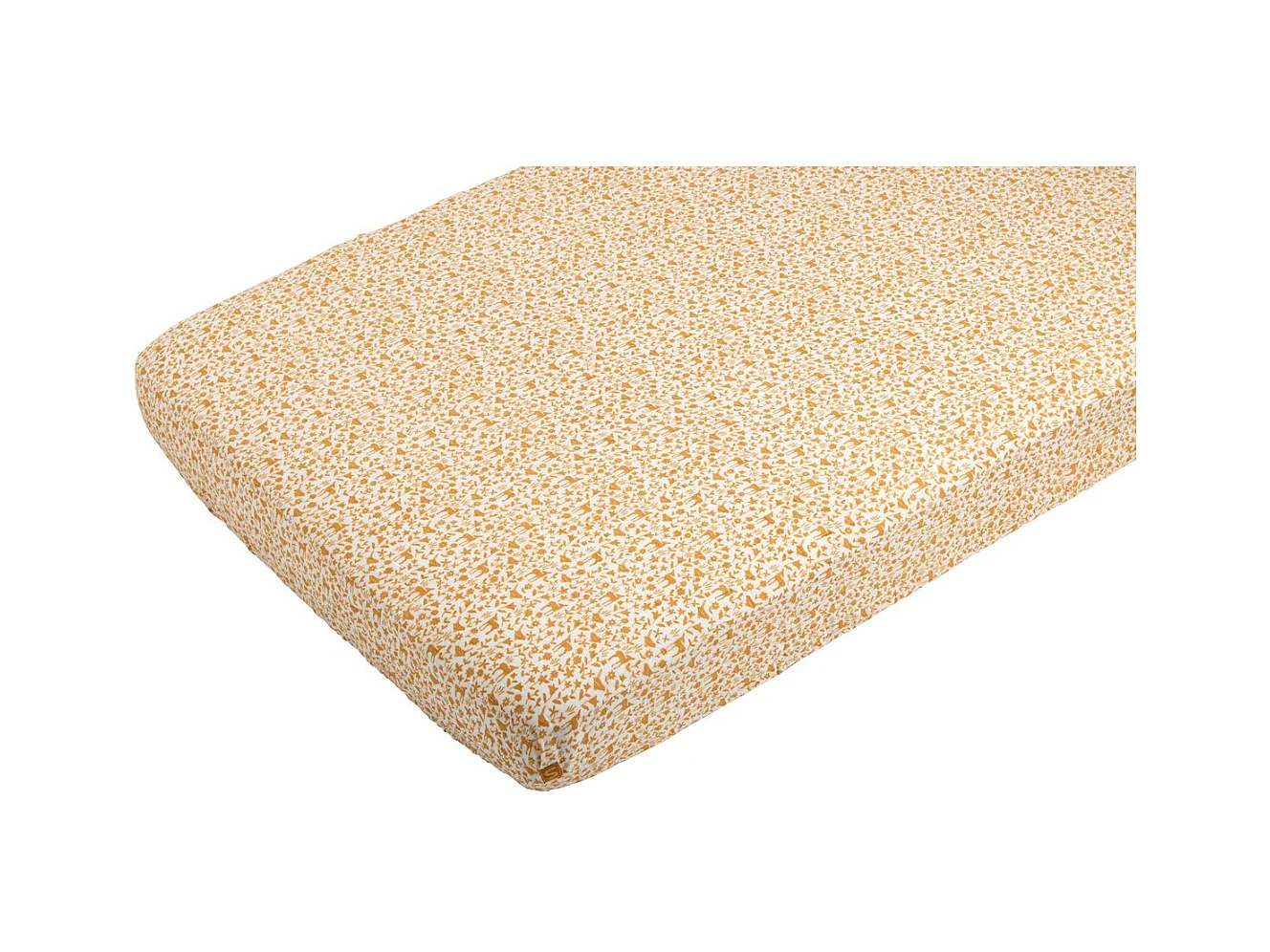 Lenzuola a pieghe in cotone bianco 130x65 cm