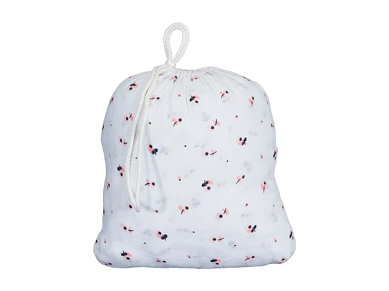 Sábanas ajustables 140x70 cm de algodón orgánico blanco