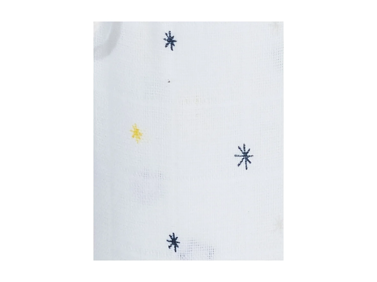 Lot de 2 draps housse bébé en coton bio blanc HELLO - Sauthon