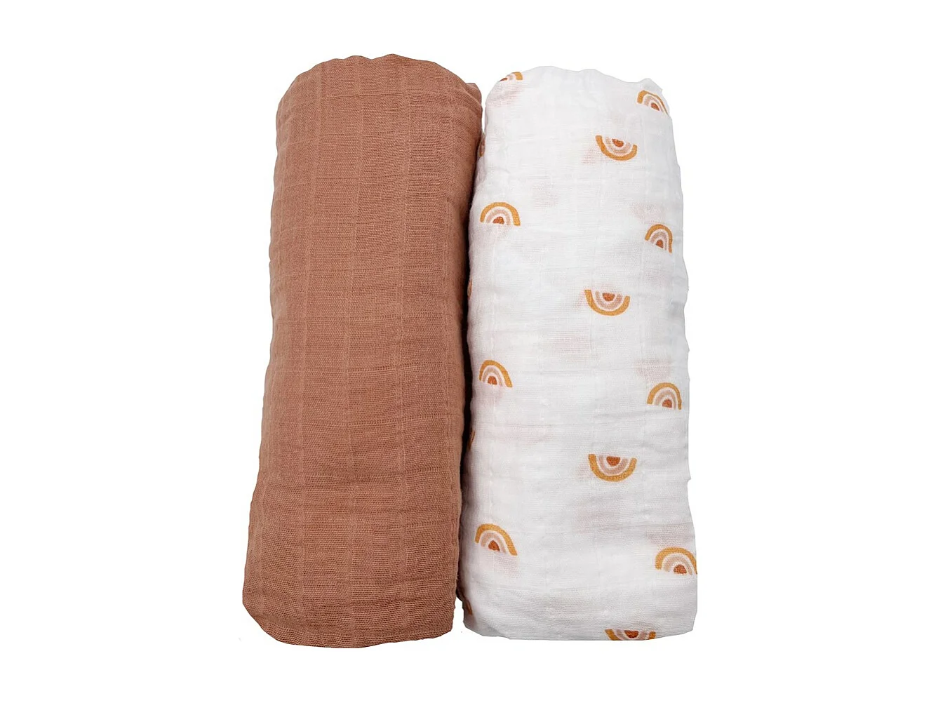 Lot de 2 draps housse bébé en coton bio blanc SUNLIGHT - Sauthon