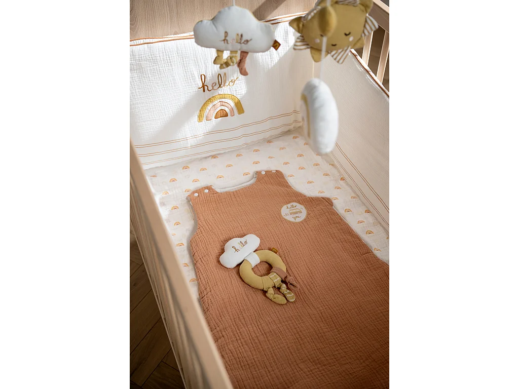 Set di 2 lenzuola in cotone biologico 65x130 cm