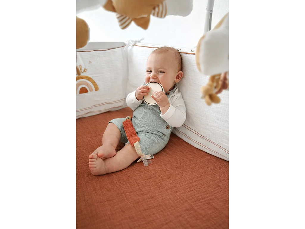 Set di 2 lenzuola in cotone biologico 65x130 cm