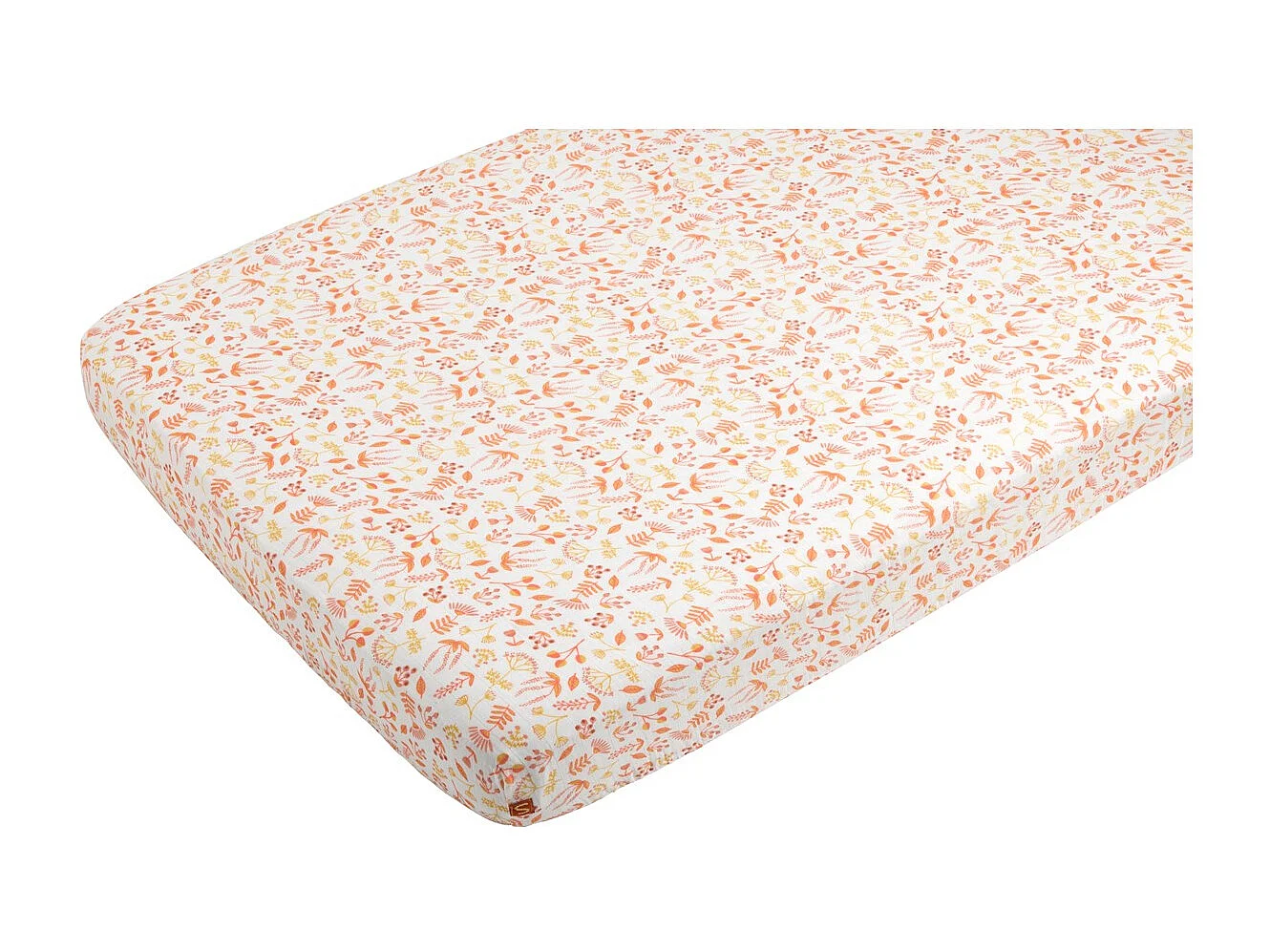 Lot de 2 draps housse bébé en coton bio blanc ESMEE - Sauthon