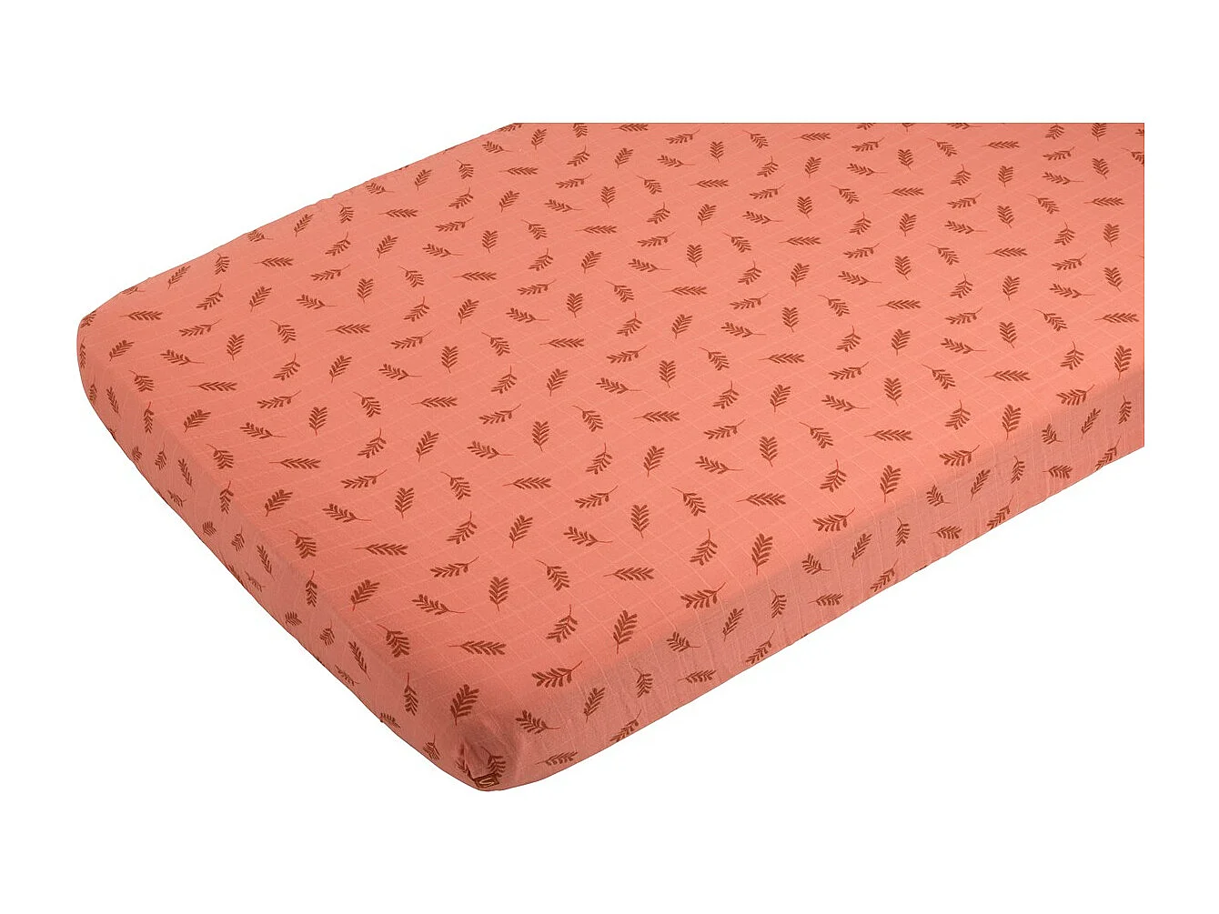 Lot de 2 draps housse bébé en coton bio blanc ESMEE - Sauthon