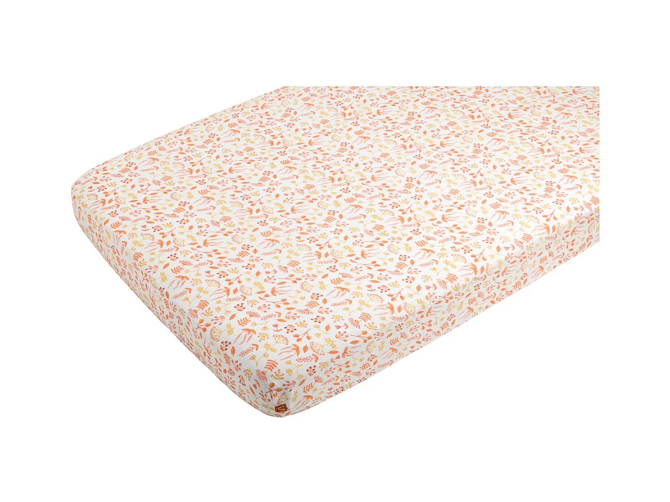 Lot de 2 draps housse bébé en coton bio blanc ESMEE - Sauthon