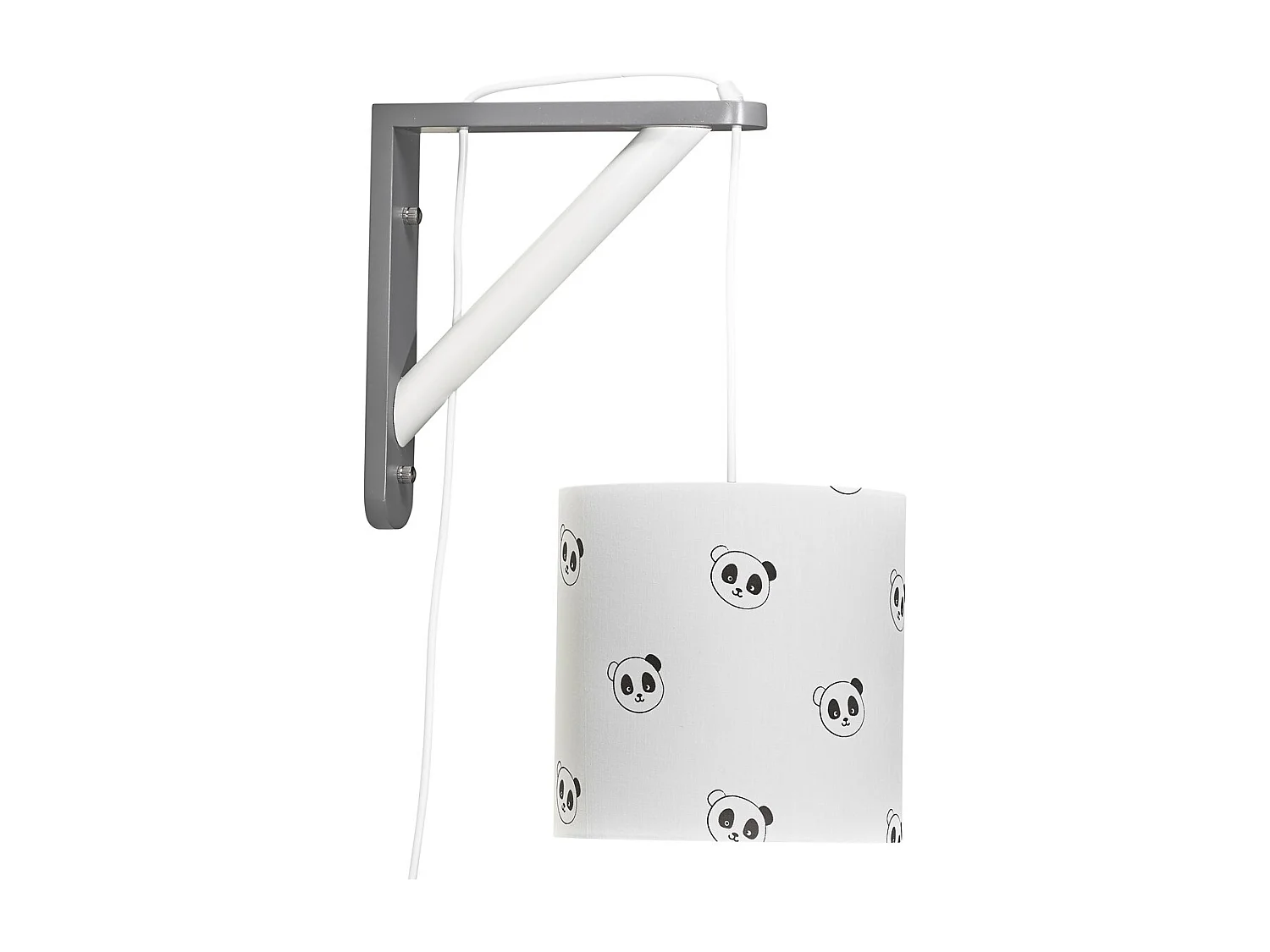 Applique murale lumineuse en coton blanc CHAO CHAO - Sauthon