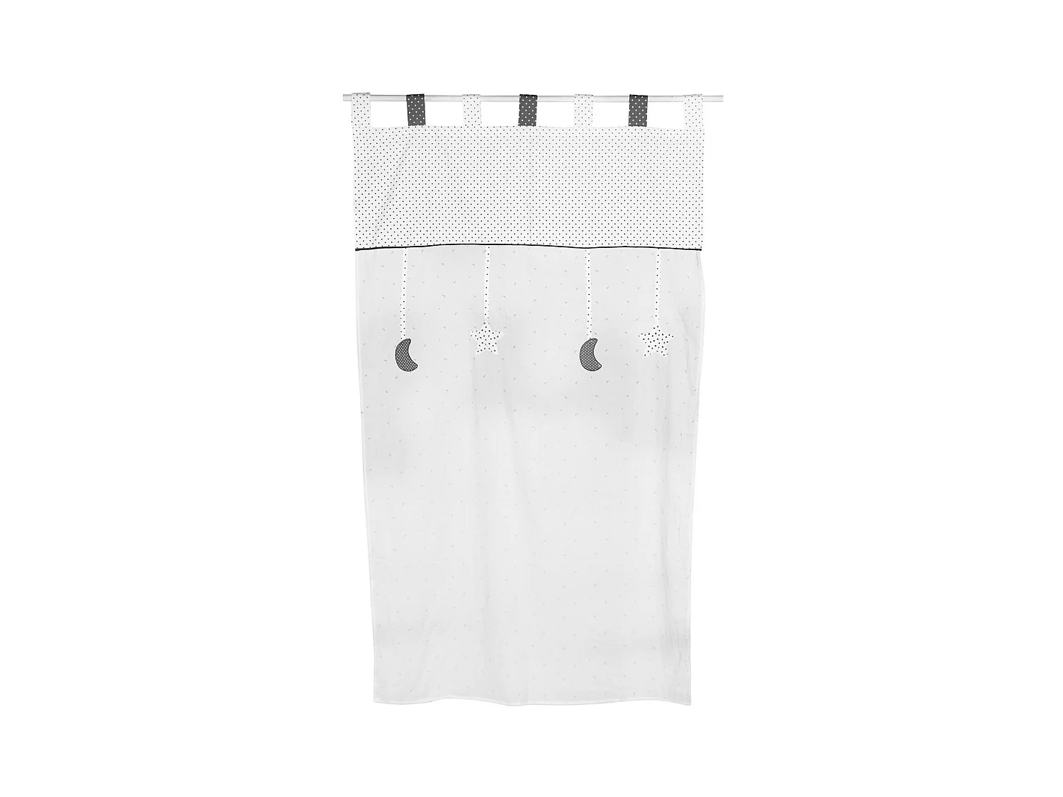 Tenda in cotone bianco 105x180cm