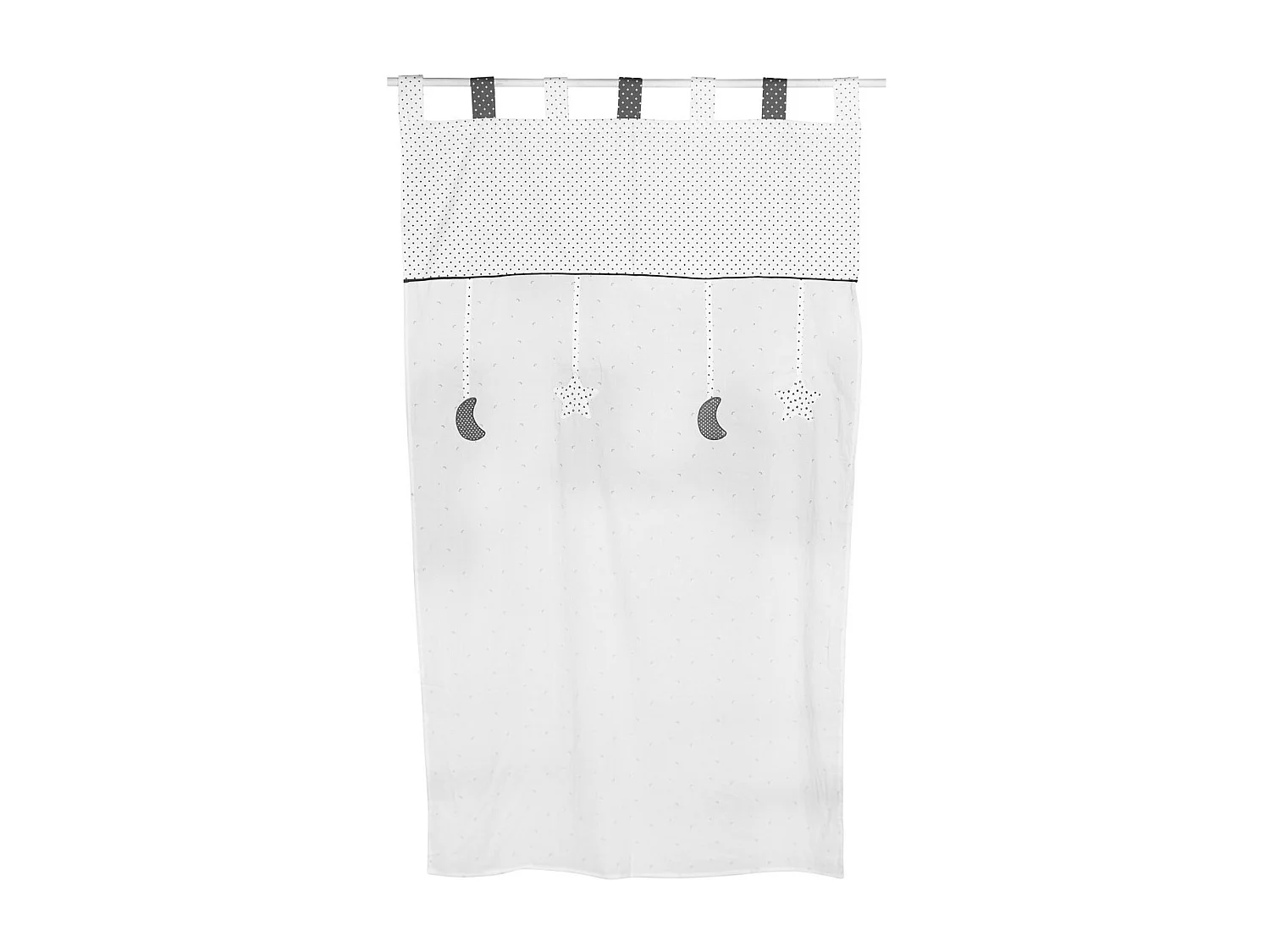 Tenda in cotone bianco 105x180cm