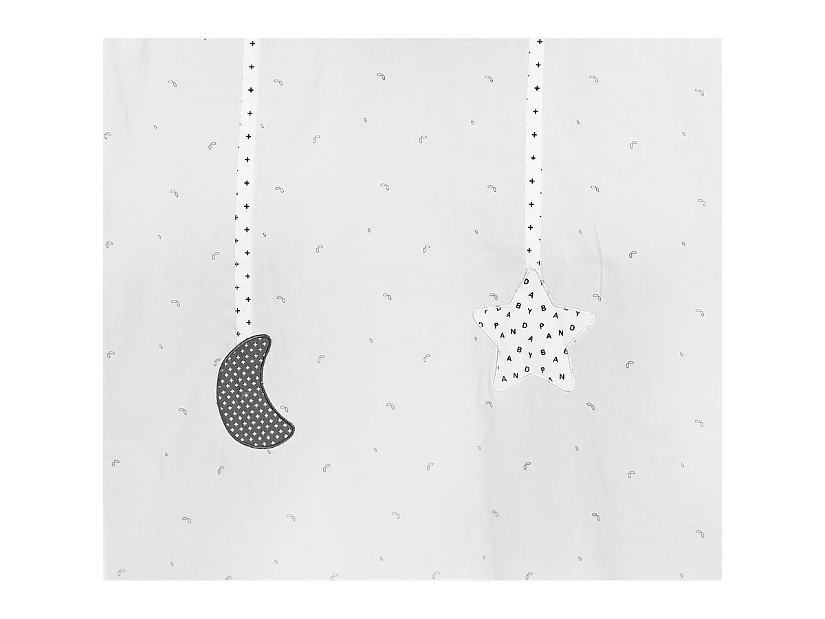 Tenda in cotone bianco 105x180cm