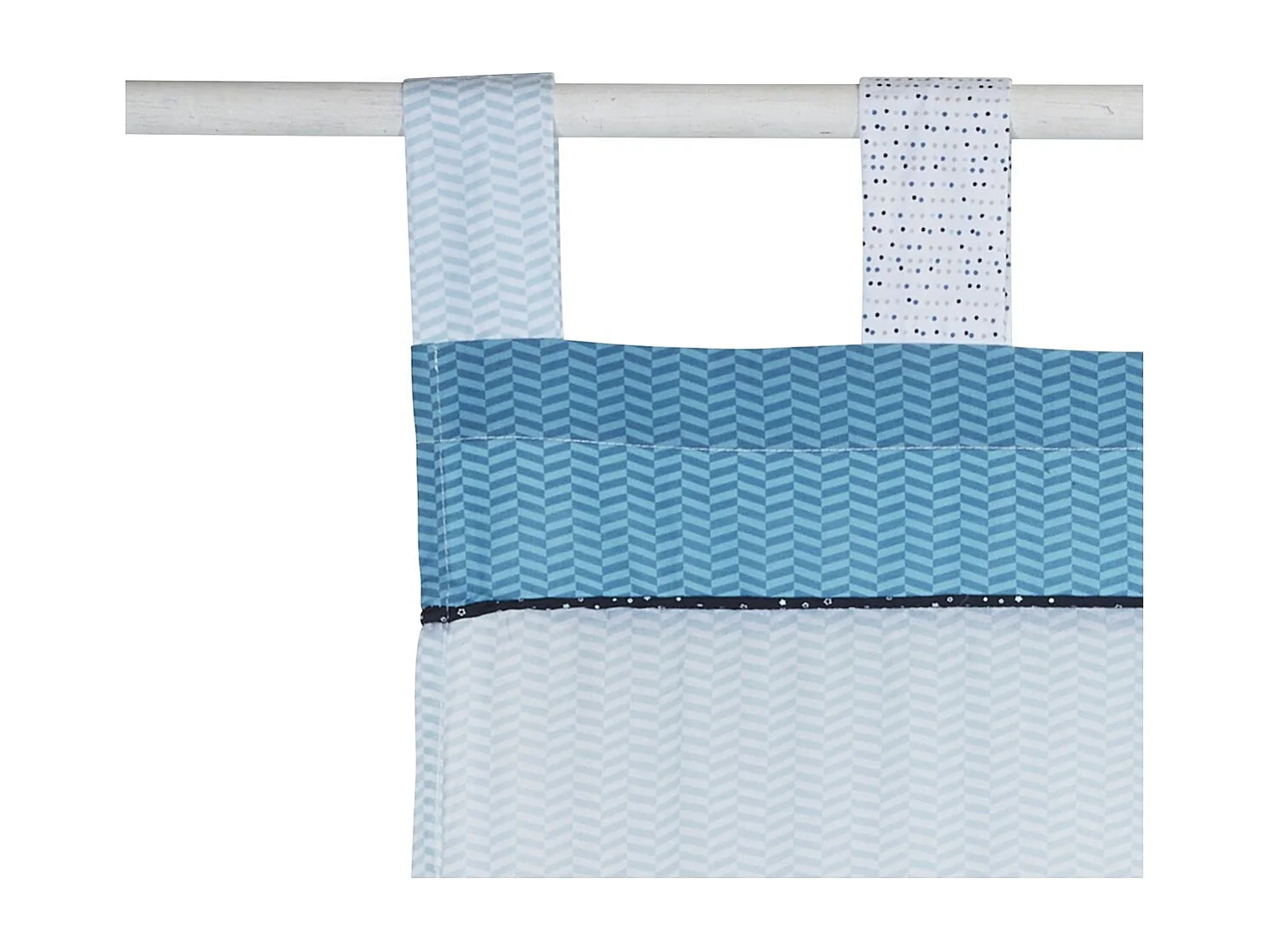 Tenda velata in cotone blu 105x180 cm