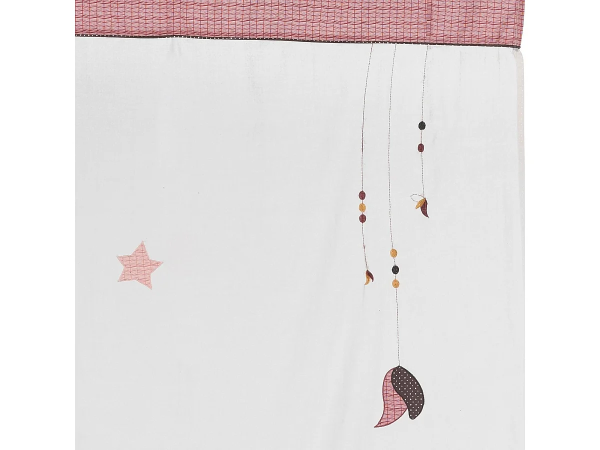 Tenda in cotone beige con gambe 180x105cm