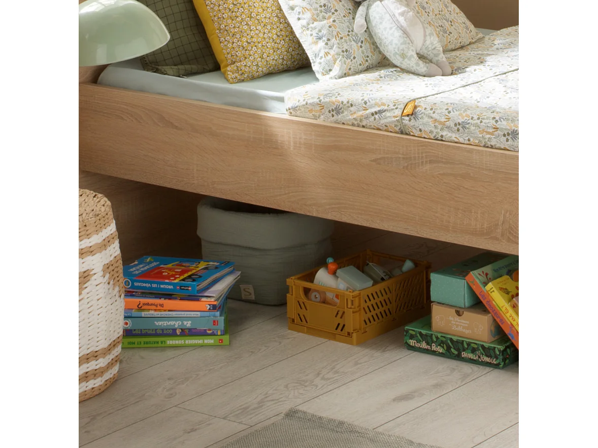 Cesta doble de almacenamiento de gasa de algodón