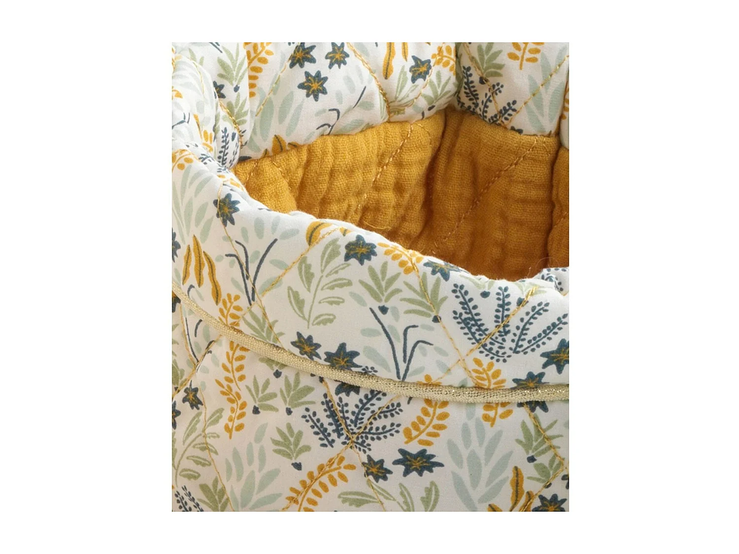 Lot de 3 panières en coton blanc PROMENONS NOUS - Sauthon