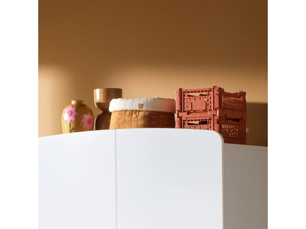 Lote de 2 cestas dobles de gasa de algodón