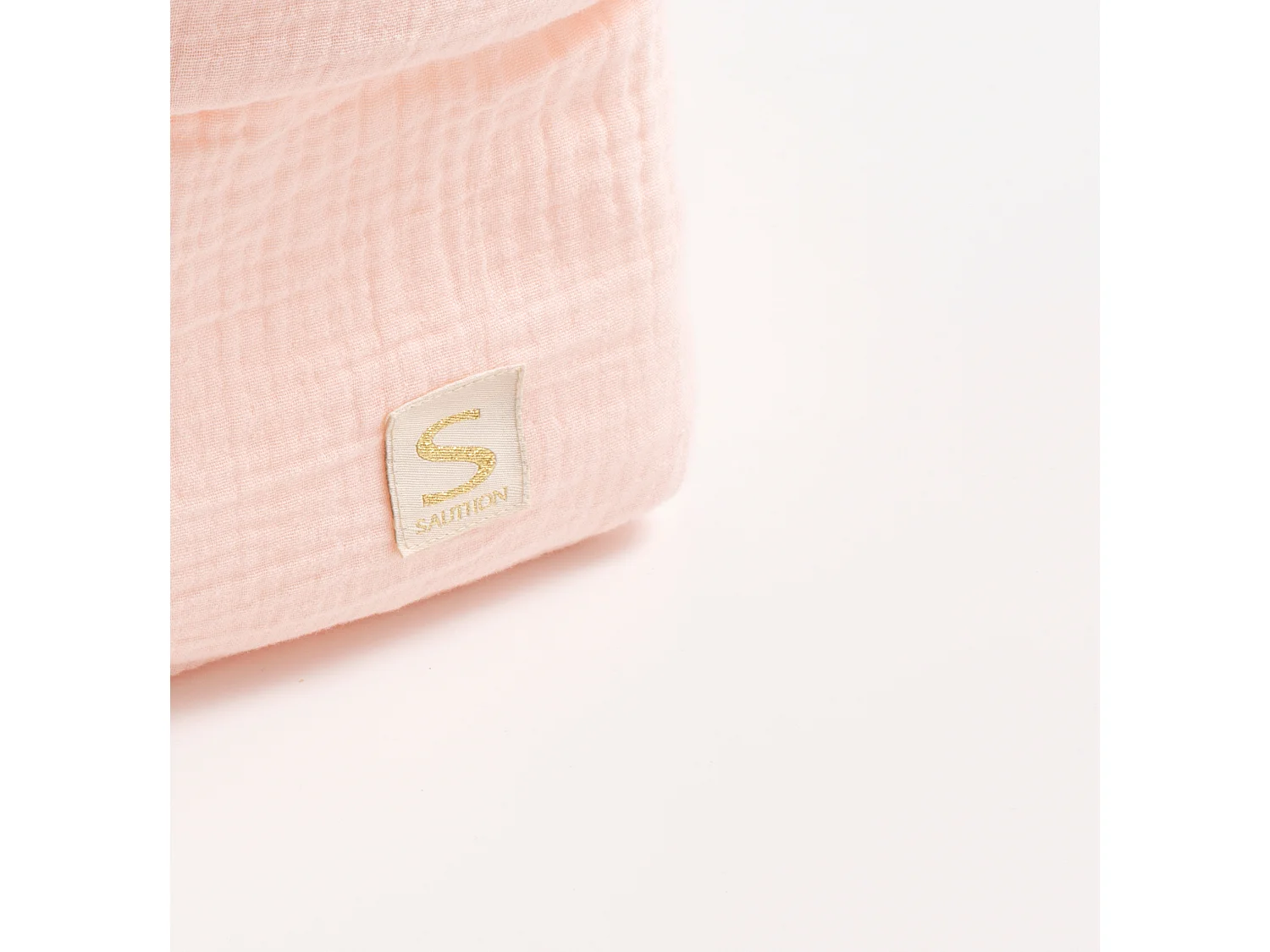 Cesta doble de almacenamiento de gasa de algodón