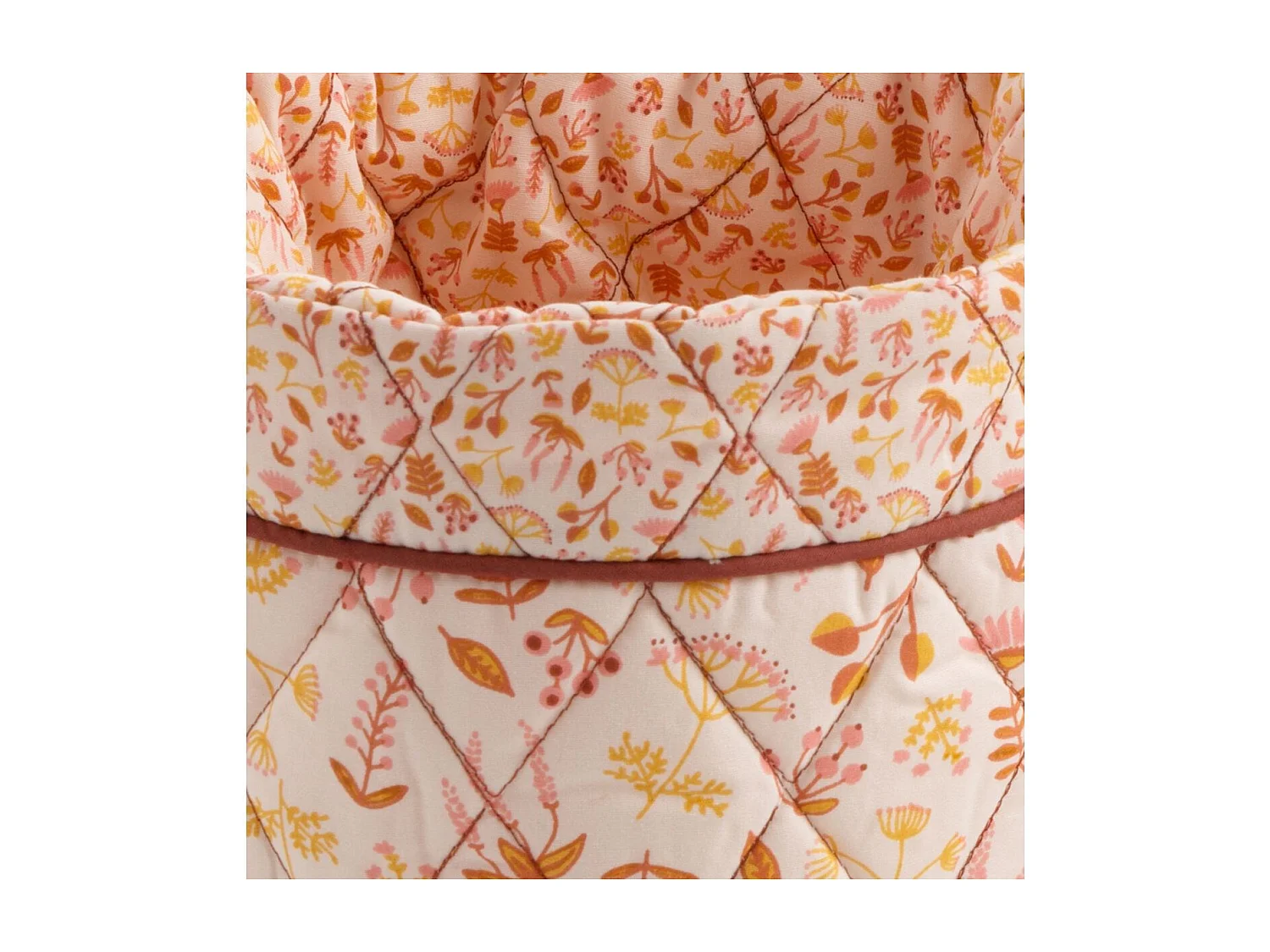 Lot de 3 panières gigognes  en coton rose ESMEE - Sauthon