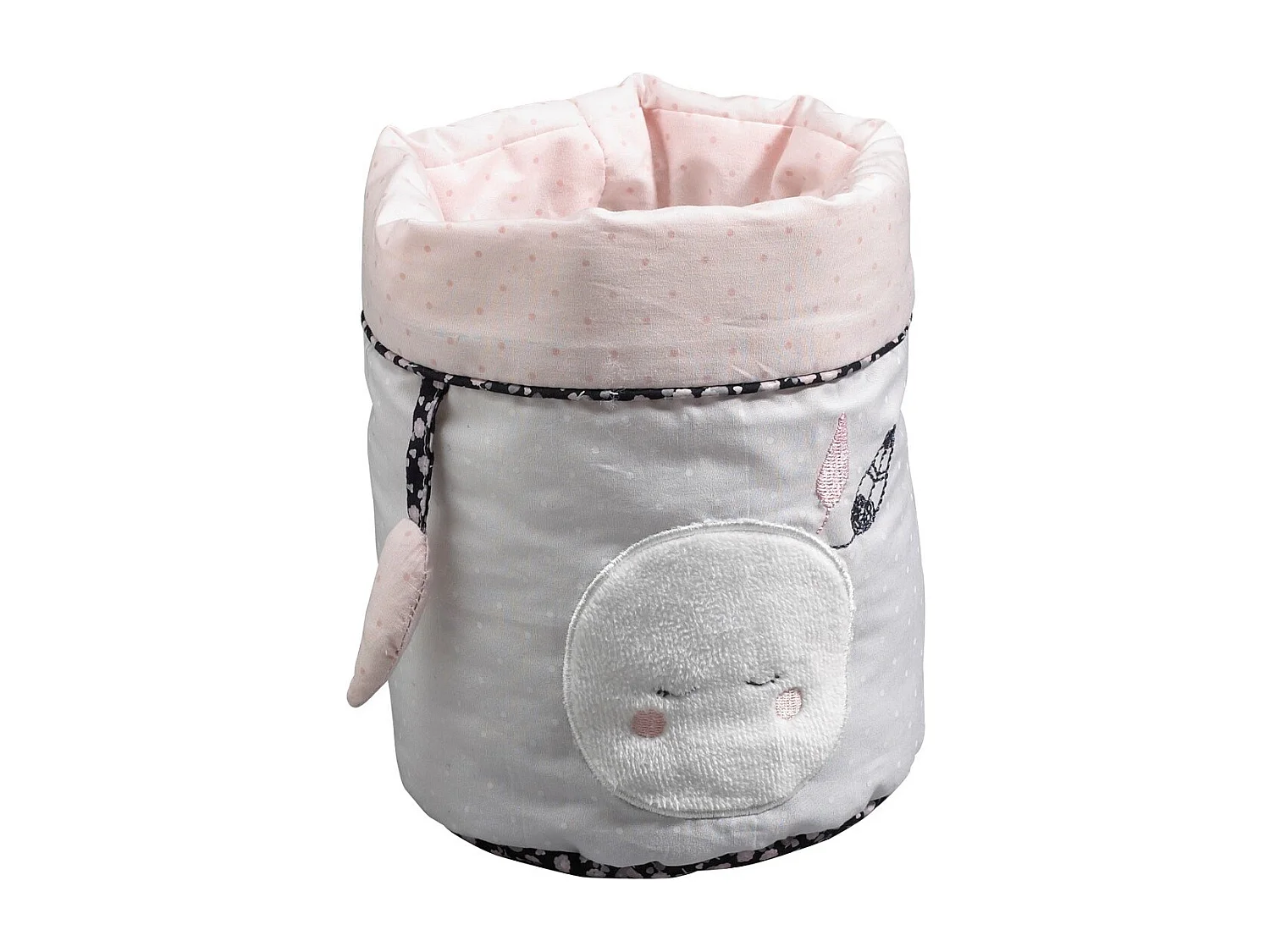 Cestas nido de tela de algodón rosa