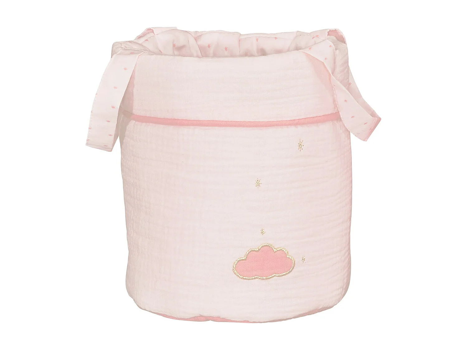 Set di 3 cesti portaoggetti in cotone