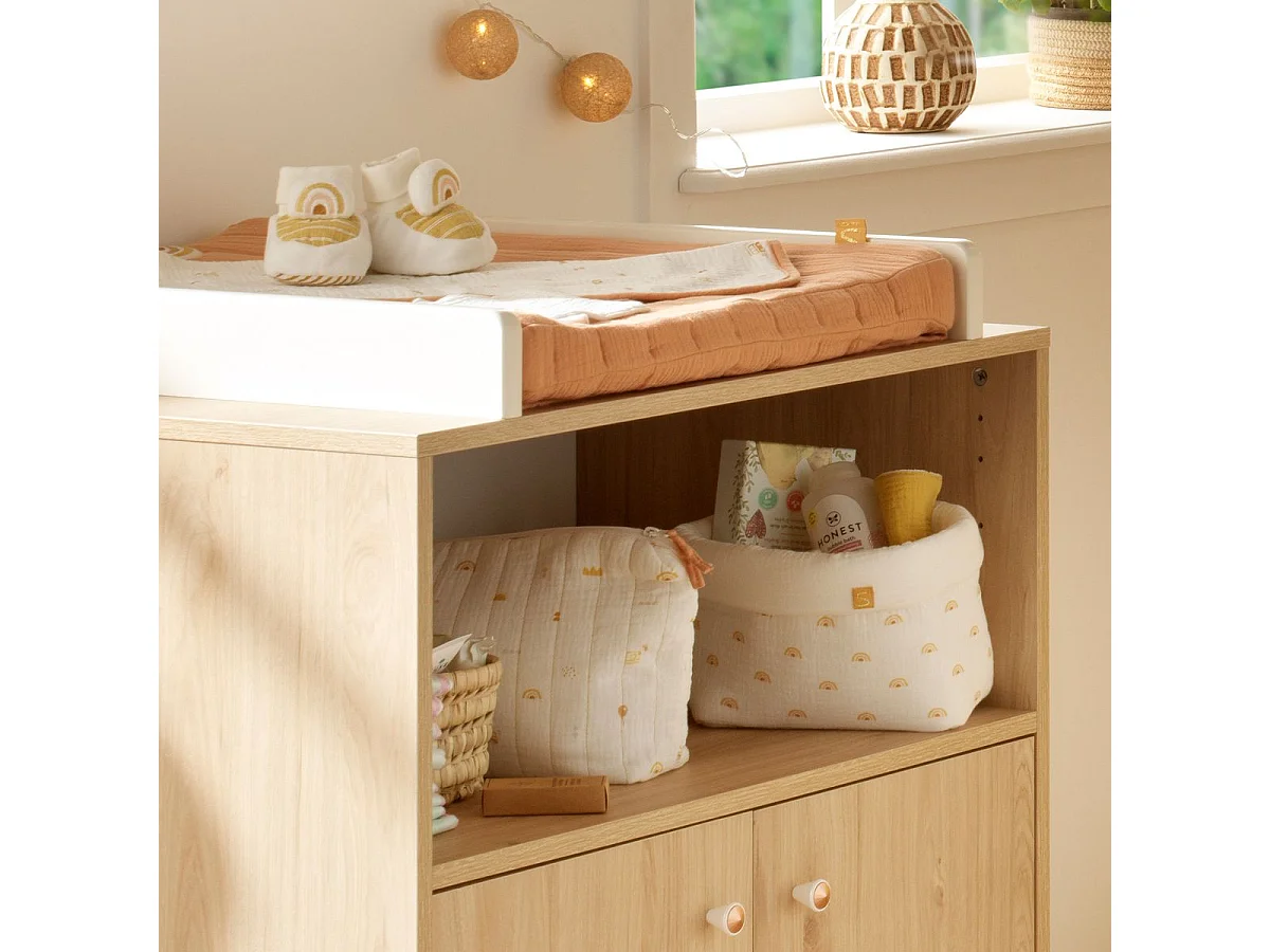 Juego de 2 cestas de algodón